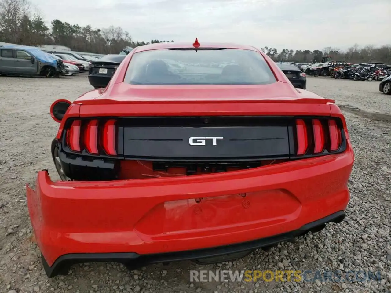 6 fotografías del automóvil dañado 1FA6P8CF7N5114212 FORD MUSTANG 2022