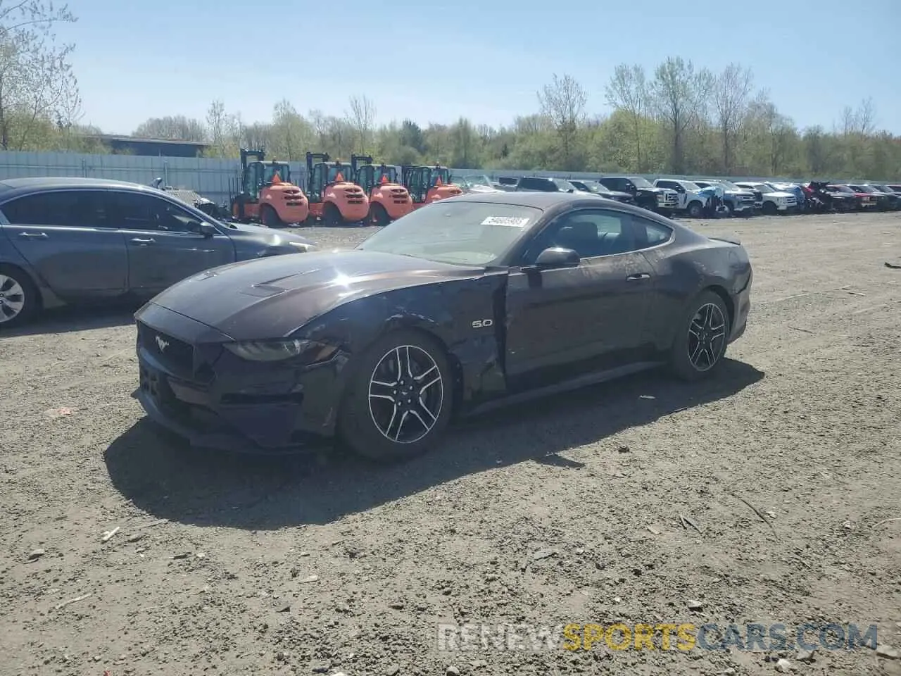 1 fotografías del automóvil dañado 1FA6P8CF8N5137837 FORD MUSTANG 2022