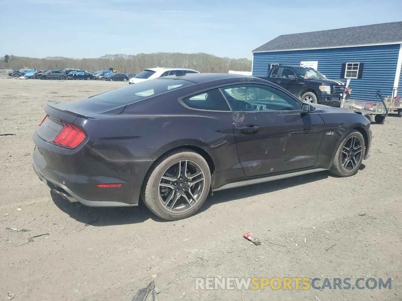 3 fotografías del automóvil dañado 1FA6P8CF8N5137837 FORD MUSTANG 2022