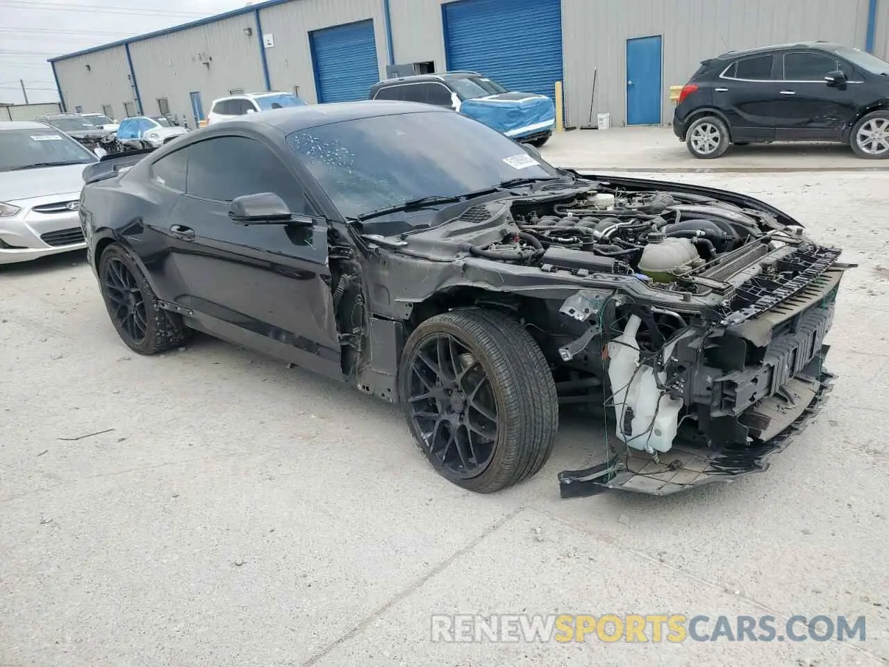 4 fotografías del automóvil dañado 1FA6P8CF8N5145937 FORD MUSTANG 2022