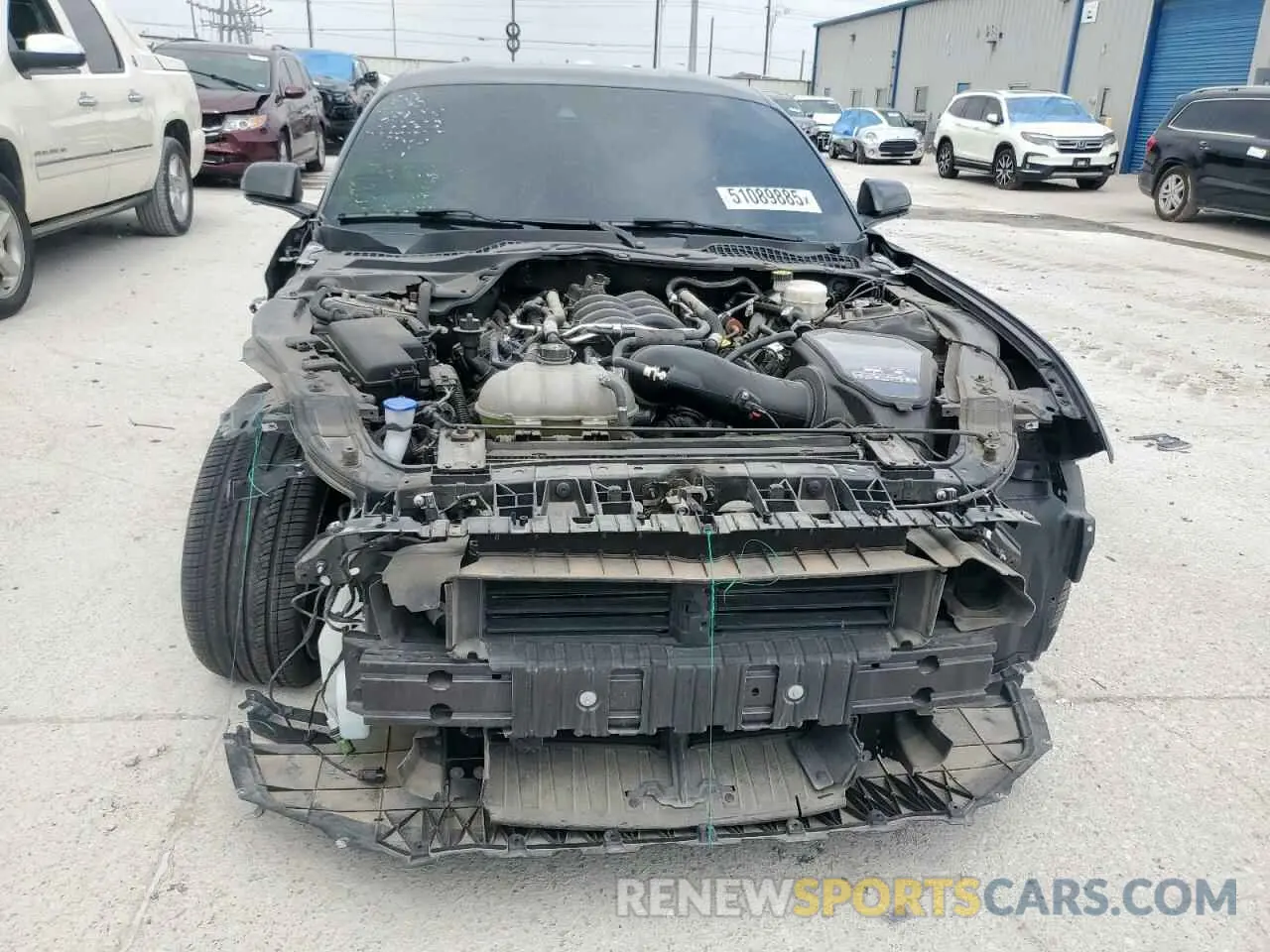 5 fotografías del automóvil dañado 1FA6P8CF8N5145937 FORD MUSTANG 2022