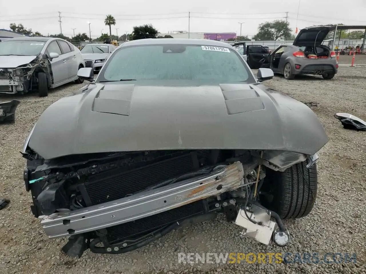 5 fotografías del automóvil dañado 1FA6P8CF9N5100621 FORD MUSTANG 2022