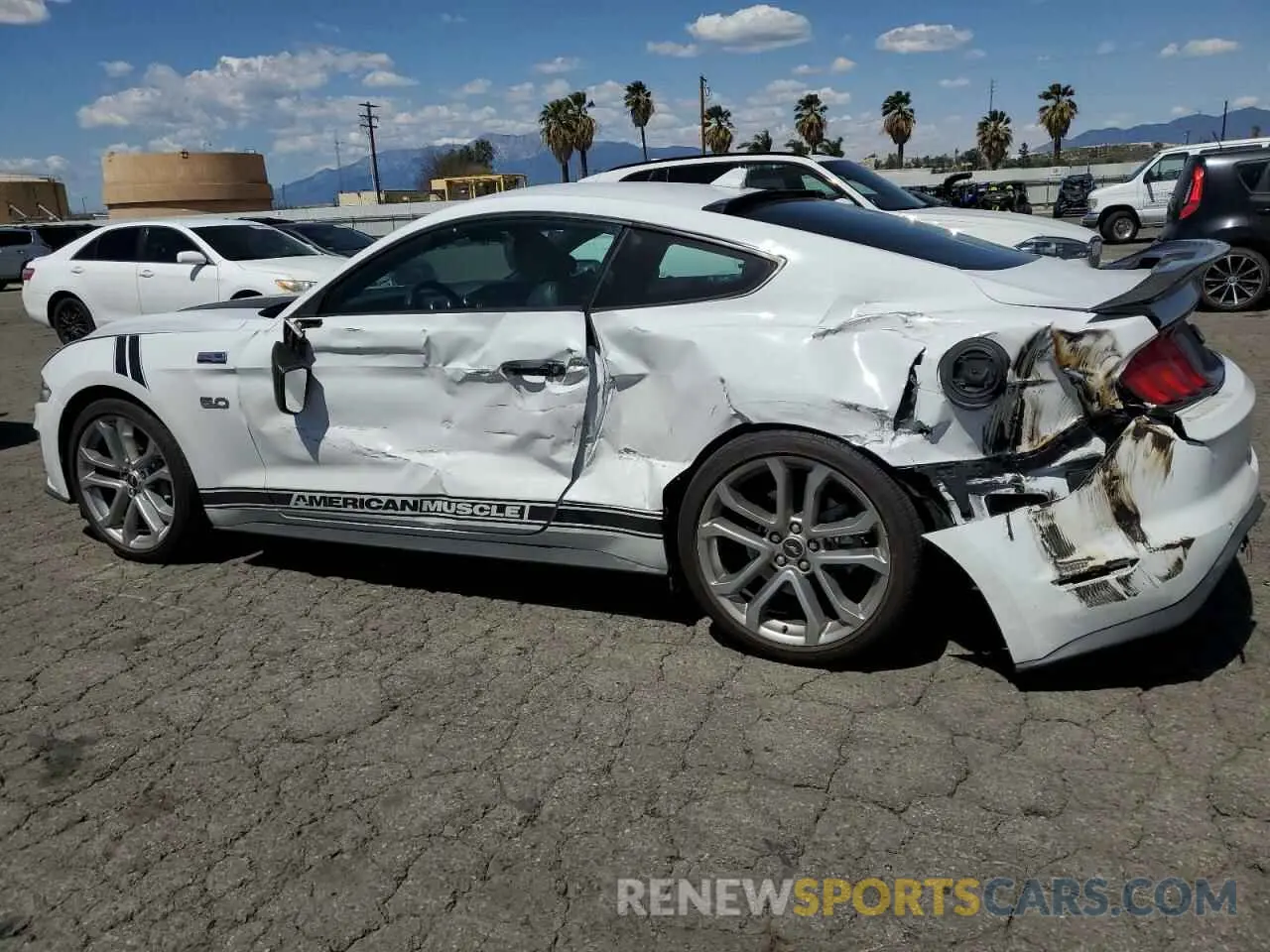 2 fotografías del automóvil dañado 1FA6P8CF9N5136633 FORD MUSTANG 2022