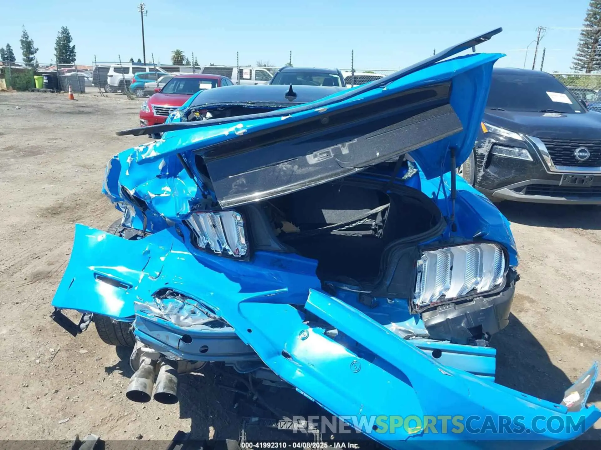 17 fotografías del automóvil dañado 1FA6P8CFXN5107884 FORD MUSTANG 2022