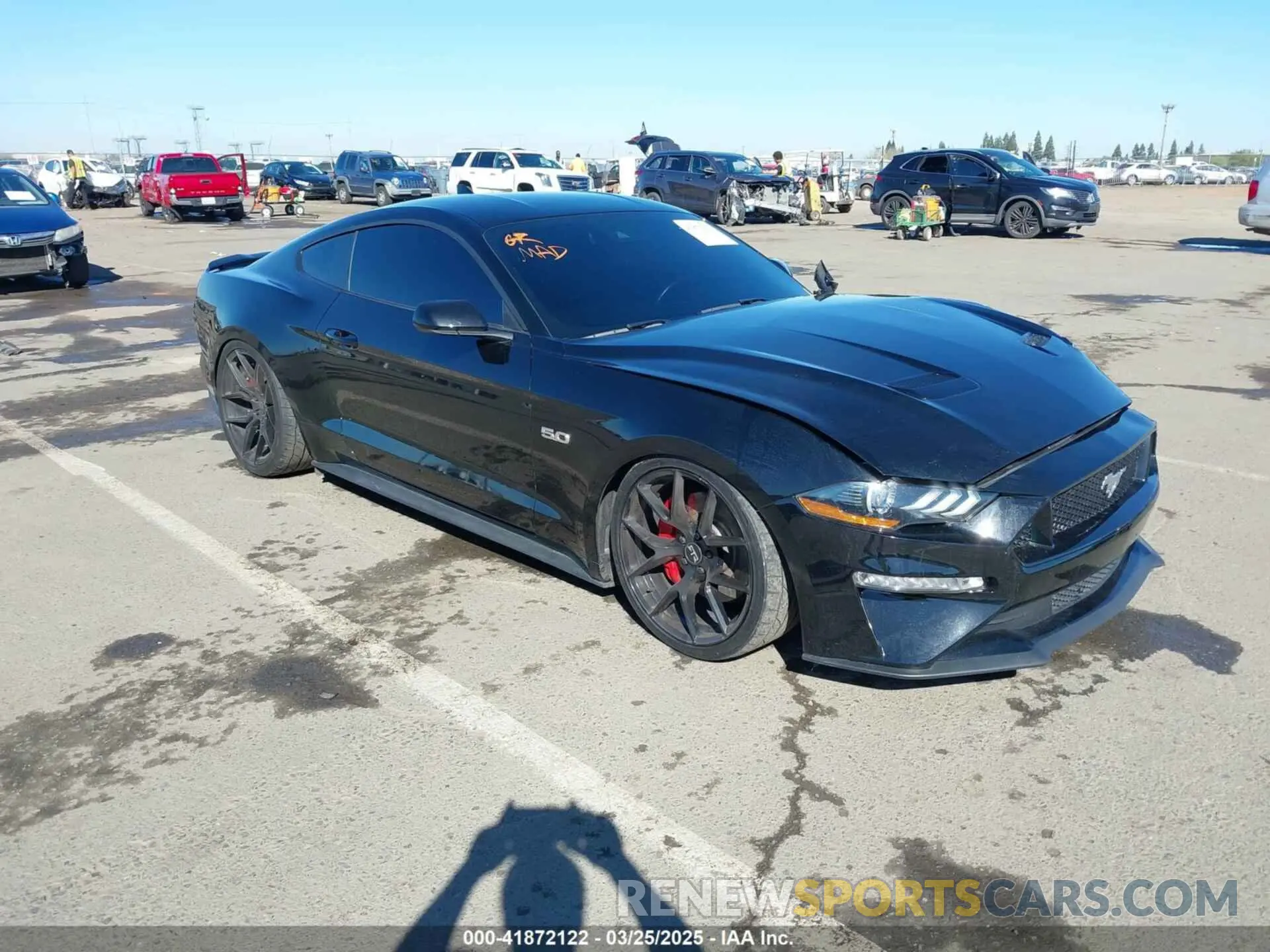 1 fotografías del automóvil dañado 1FA6P8CFXN5133689 FORD MUSTANG 2022