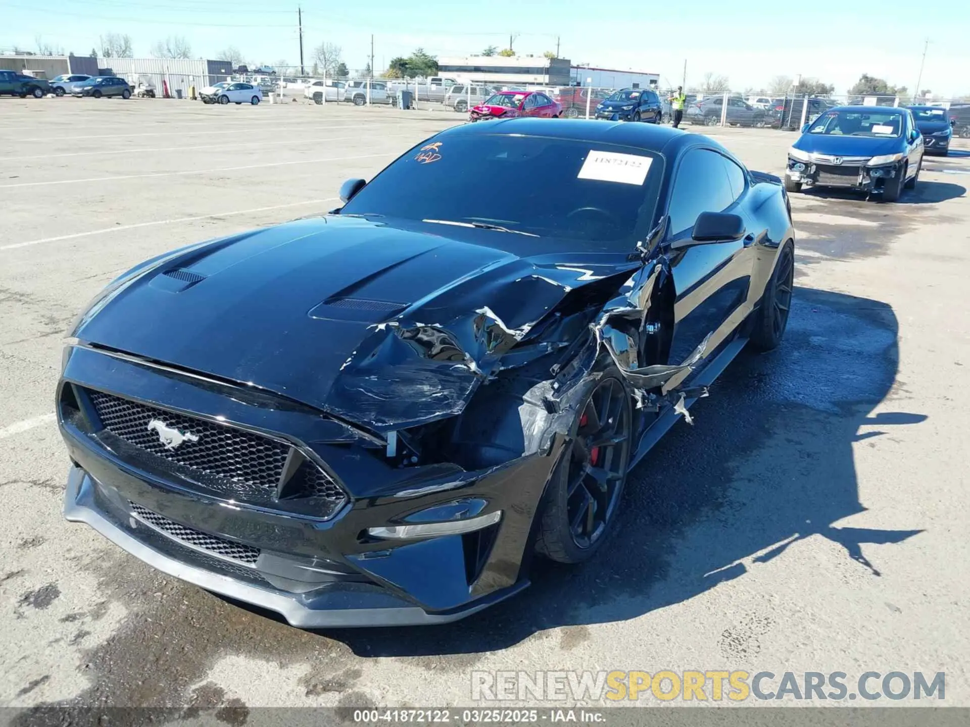 6 fotografías del automóvil dañado 1FA6P8CFXN5133689 FORD MUSTANG 2022