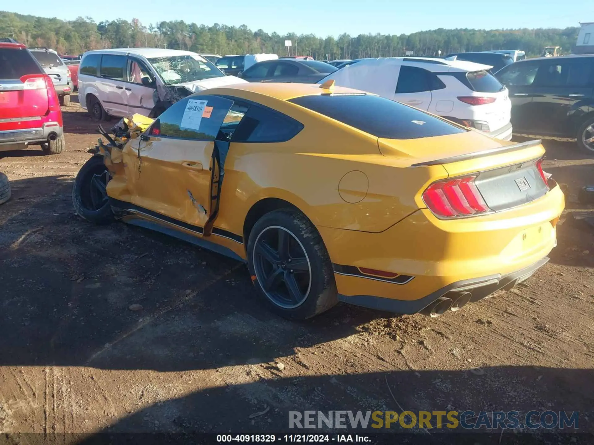 3 fotografías del automóvil dañado 1FA6P8R03N5554348 FORD MUSTANG 2022