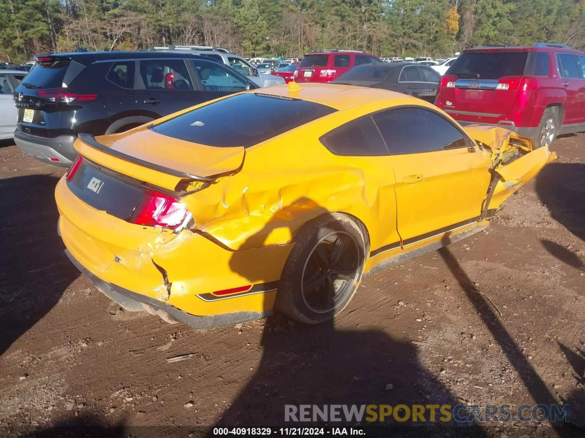 4 fotografías del automóvil dañado 1FA6P8R03N5554348 FORD MUSTANG 2022