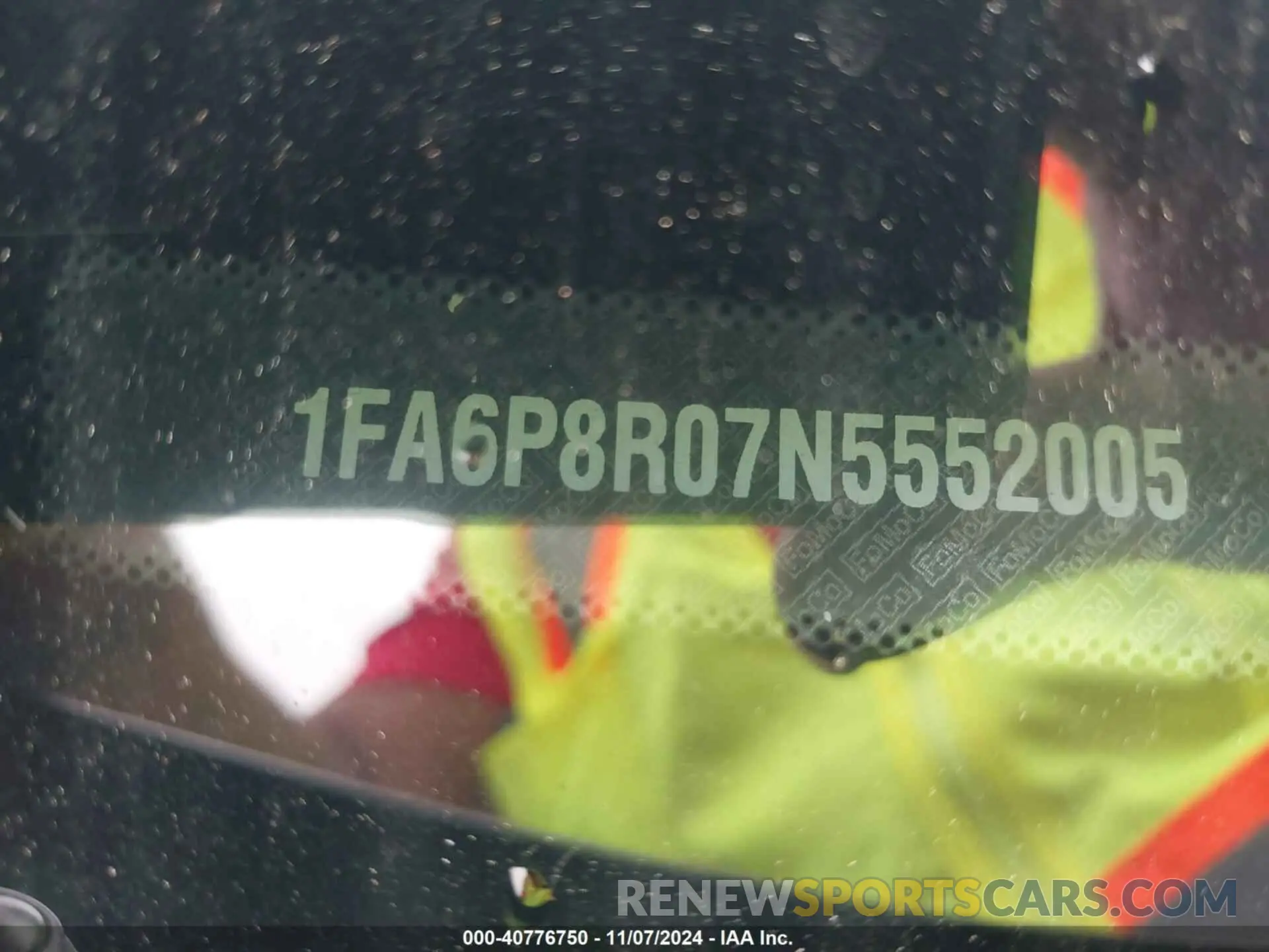 9 fotografías del automóvil dañado 1FA6P8R07N5552005 FORD MUSTANG 2022
