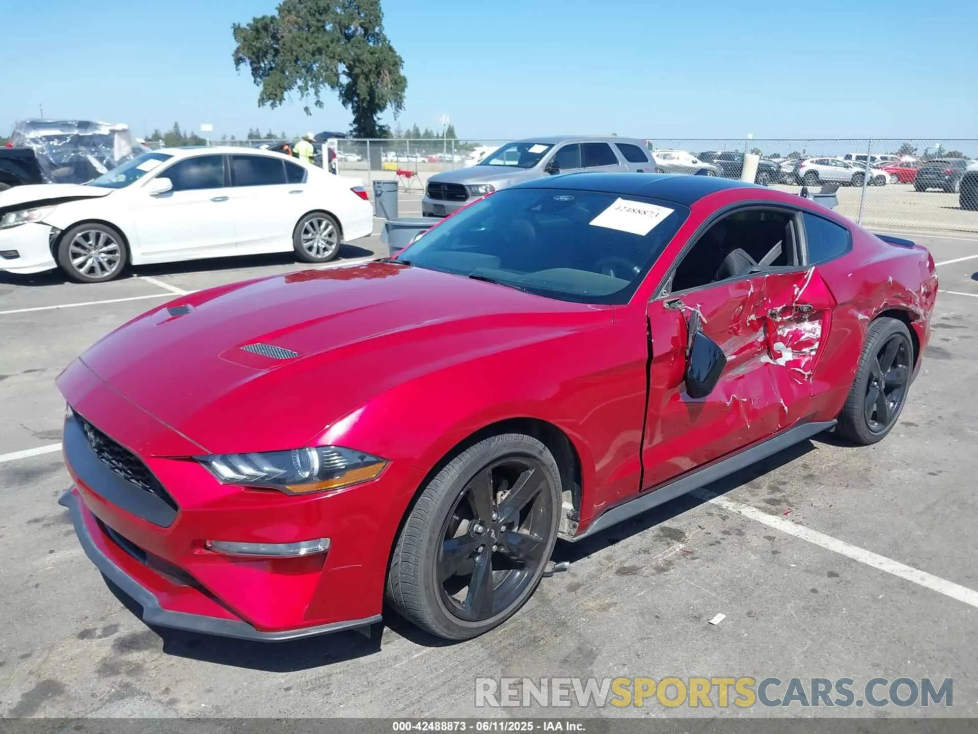 2 fotografías del automóvil dañado 1FA6P8TH0N5129751 FORD MUSTANG 2022
