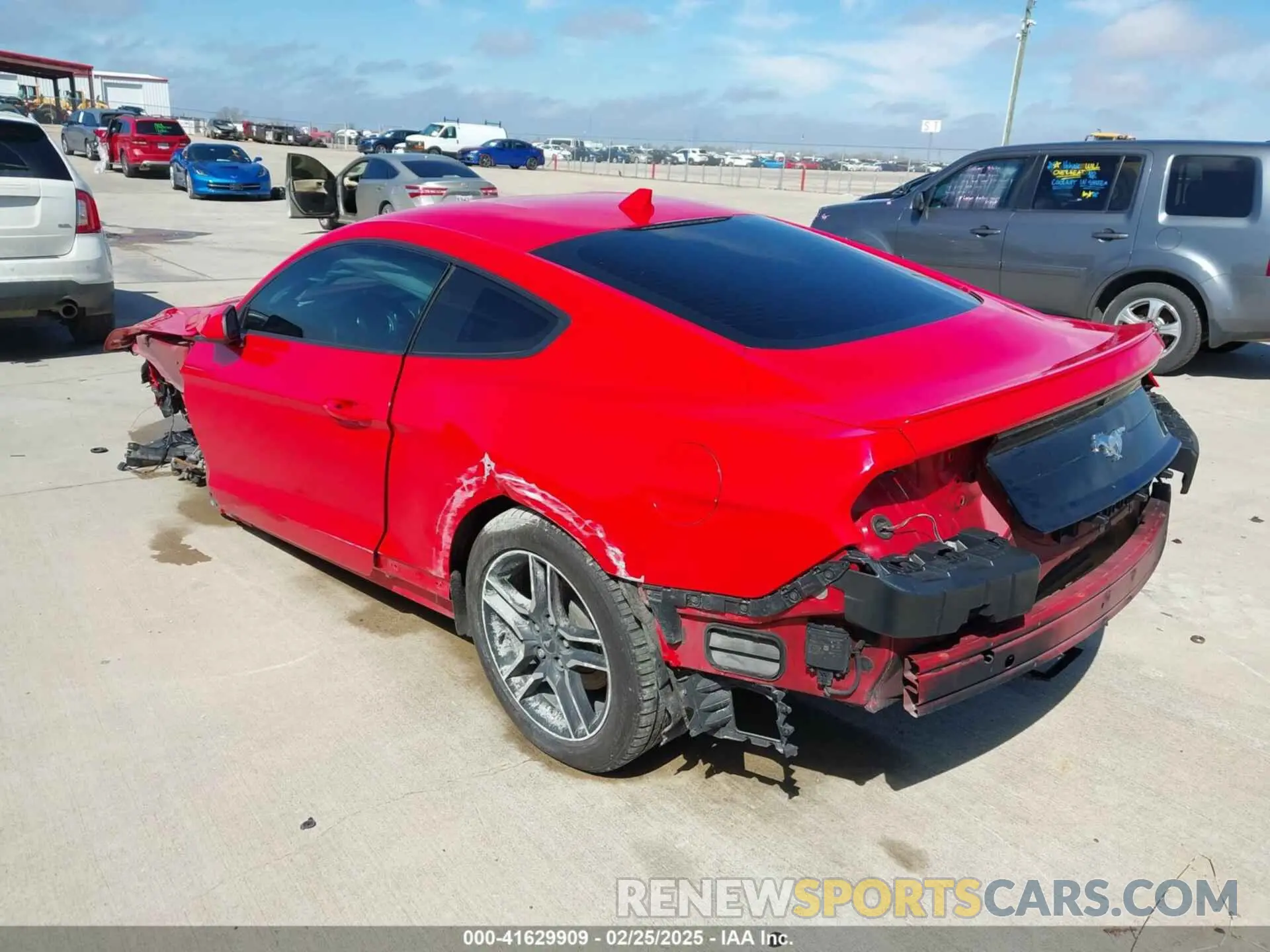 3 fotografías del automóvil dañado 1FA6P8TH1N5101036 FORD MUSTANG 2022