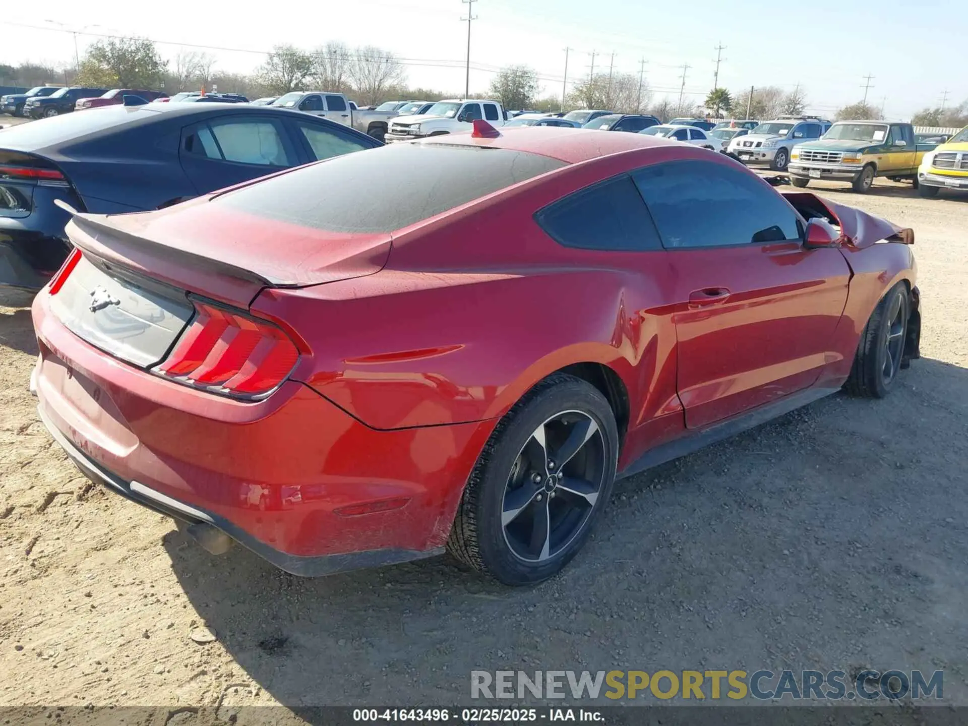 4 fotografías del automóvil dañado 1FA6P8TH5N5147680 FORD MUSTANG 2022
