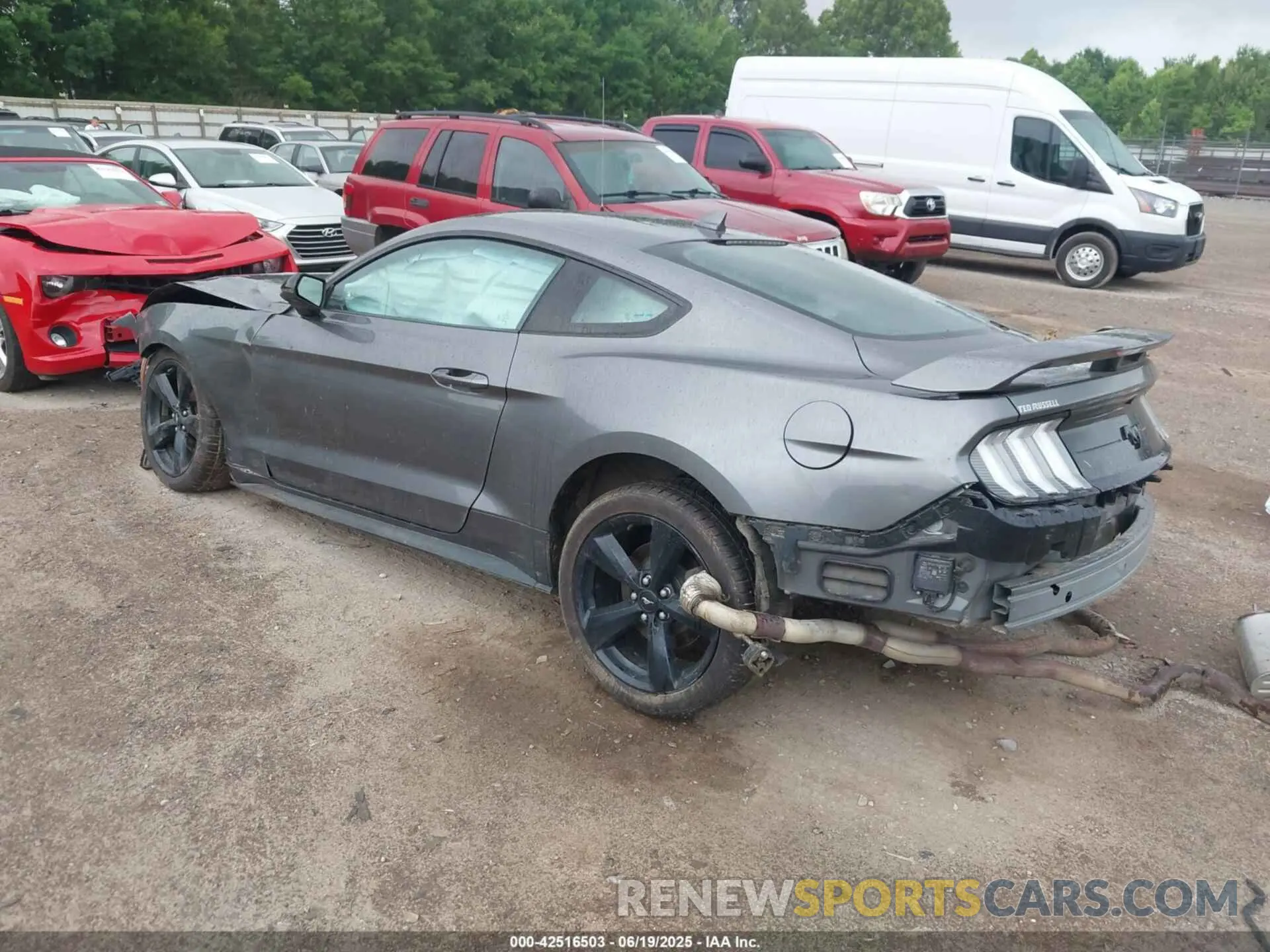 3 fotografías del automóvil dañado 1FA6P8TH5N5150143 FORD MUSTANG 2022