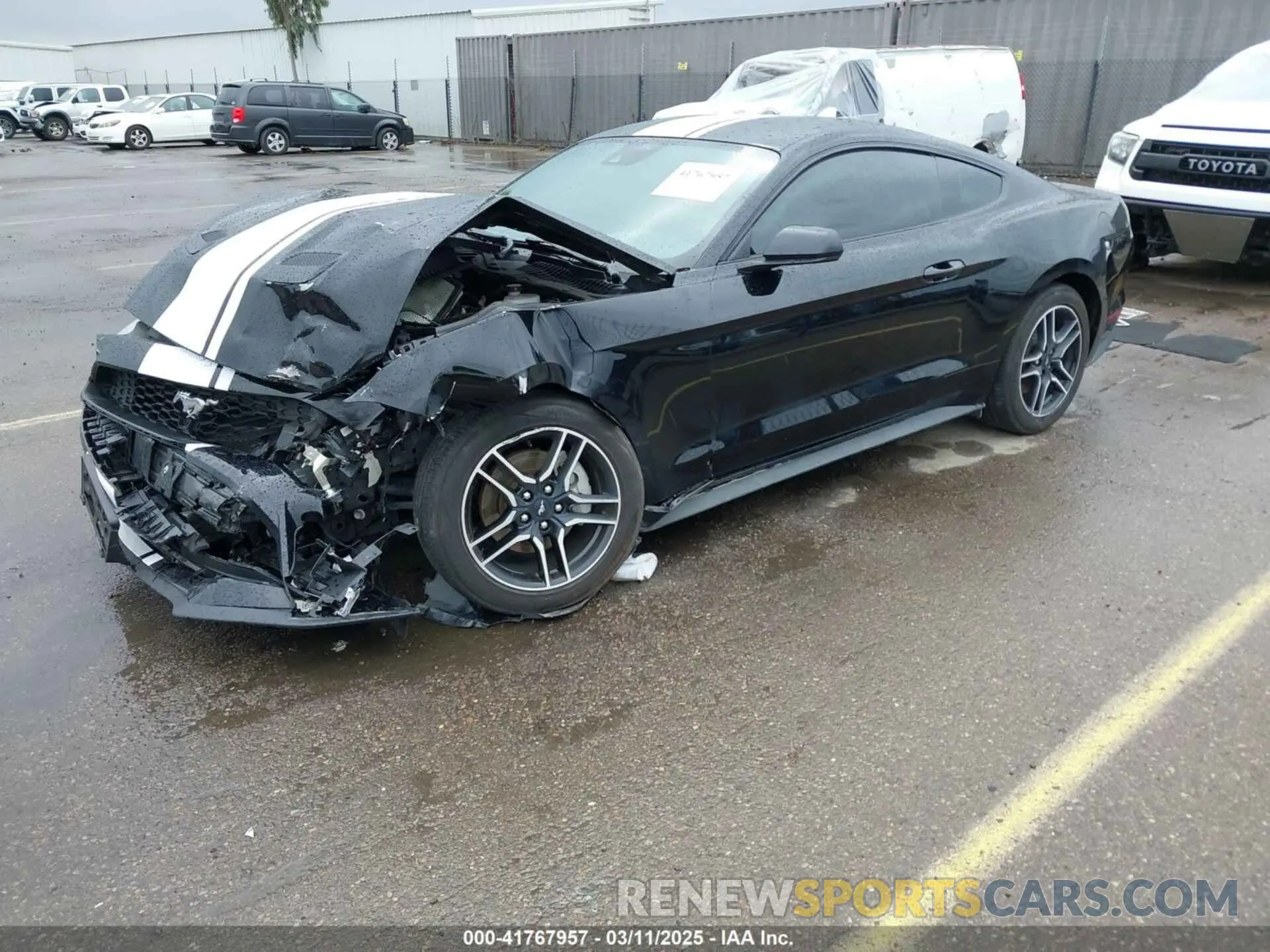 2 fotografías del automóvil dañado 1FA6P8TH9N5136276 FORD MUSTANG 2022