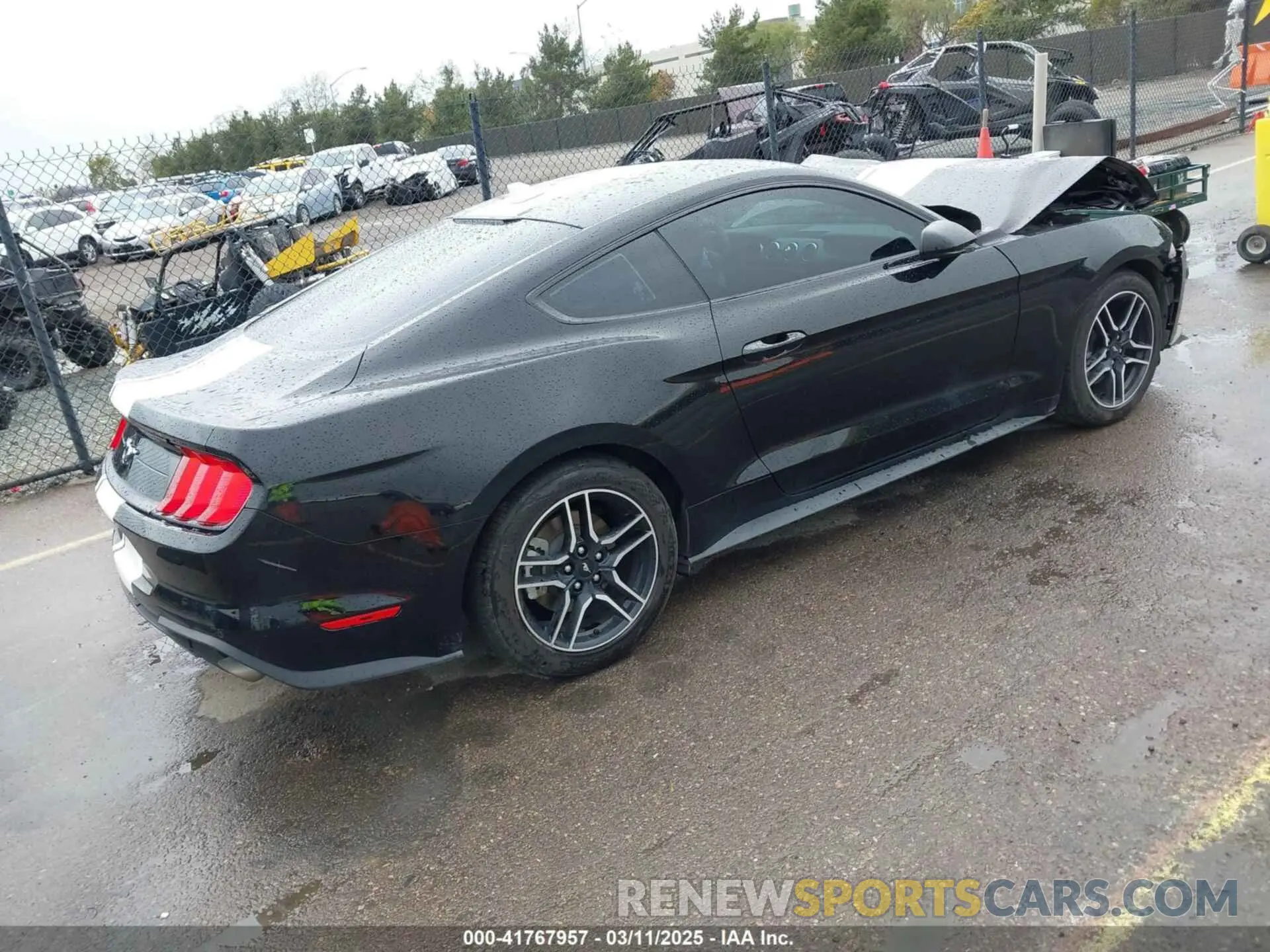 4 fotografías del automóvil dañado 1FA6P8TH9N5136276 FORD MUSTANG 2022
