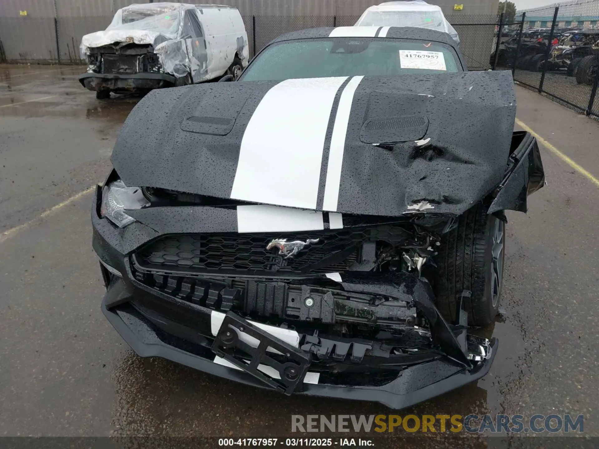 6 fotografías del automóvil dañado 1FA6P8TH9N5136276 FORD MUSTANG 2022
