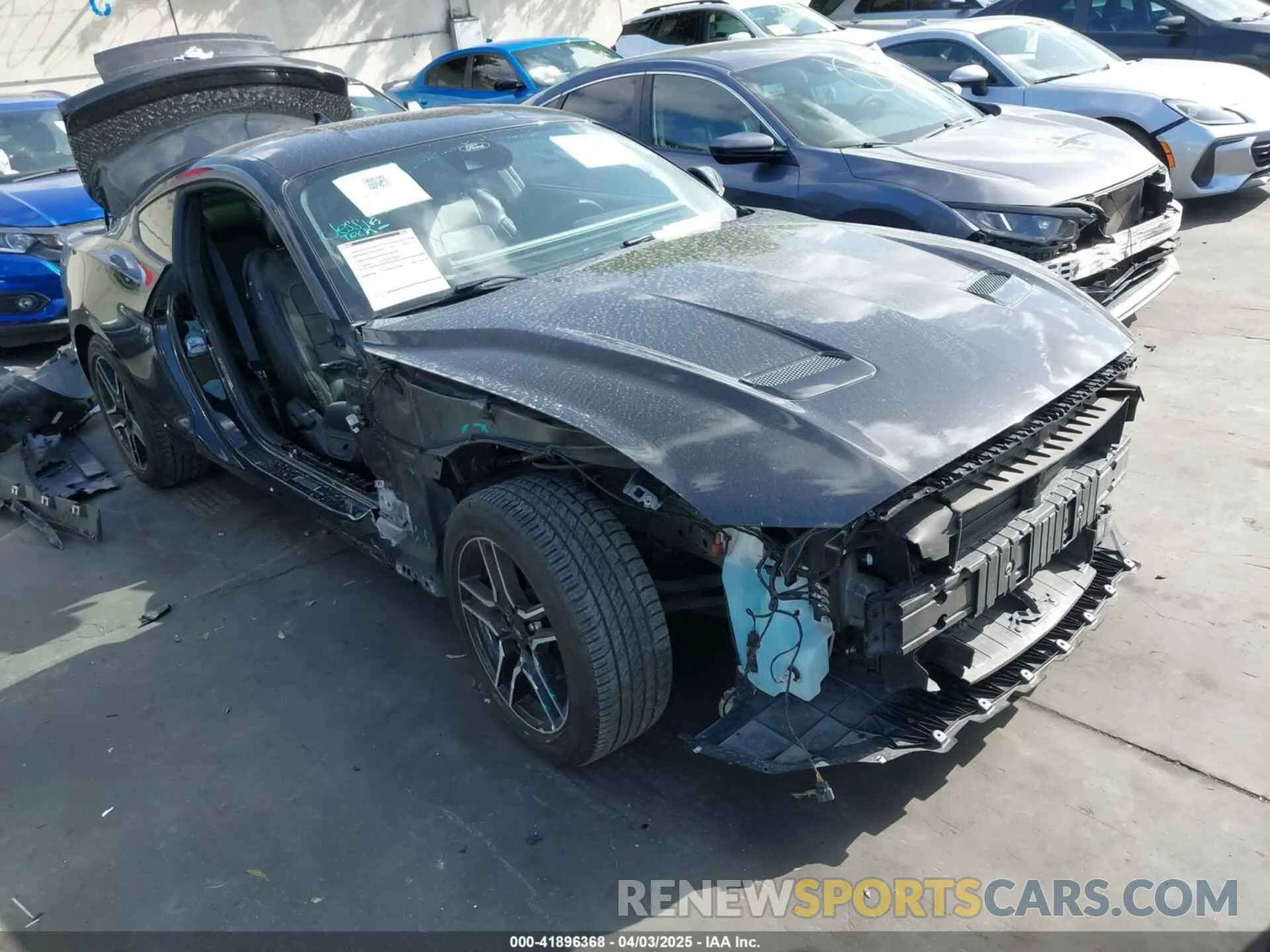 1 fotografías del automóvil dañado 1FA6P8TH9N5143342 FORD MUSTANG 2022