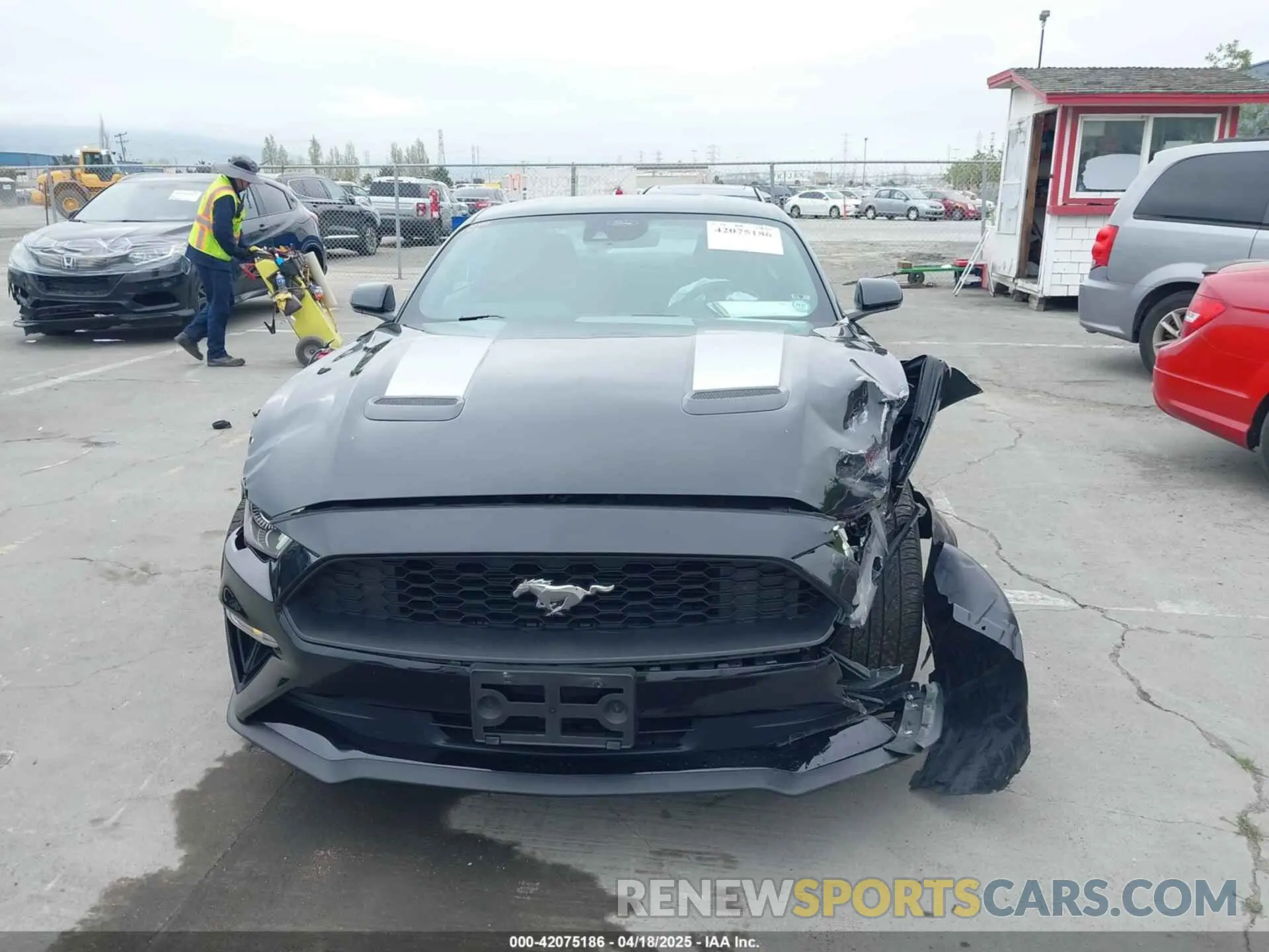 6 fotografías del automóvil dañado 1FA6P8THXN5145312 FORD MUSTANG 2022