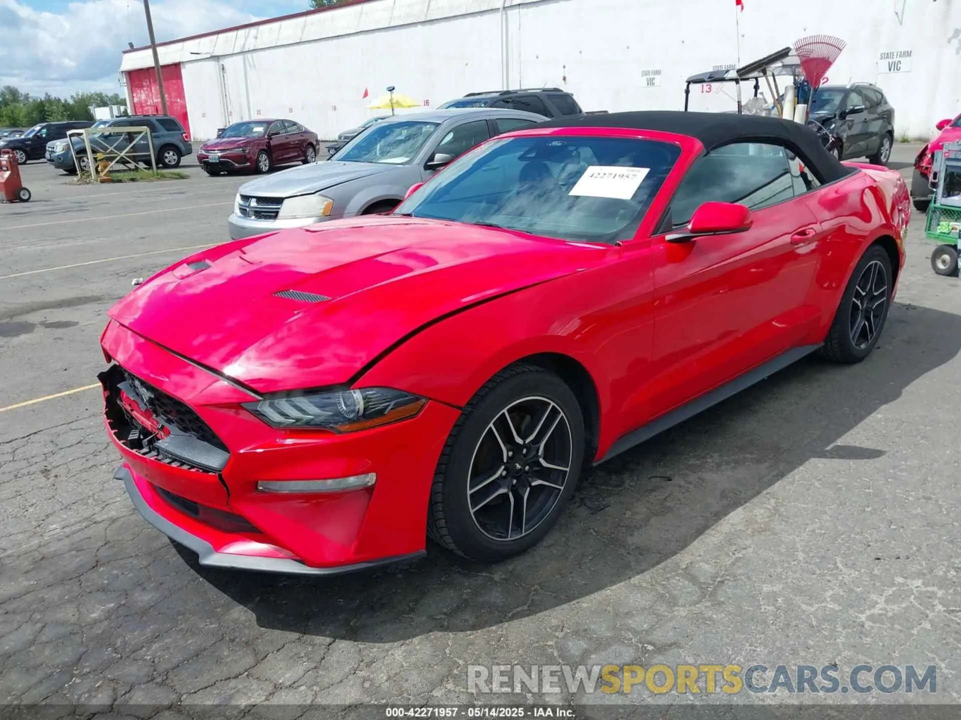 2 fotografías del automóvil dañado 1FATP8UH2N5124679 FORD MUSTANG 2022