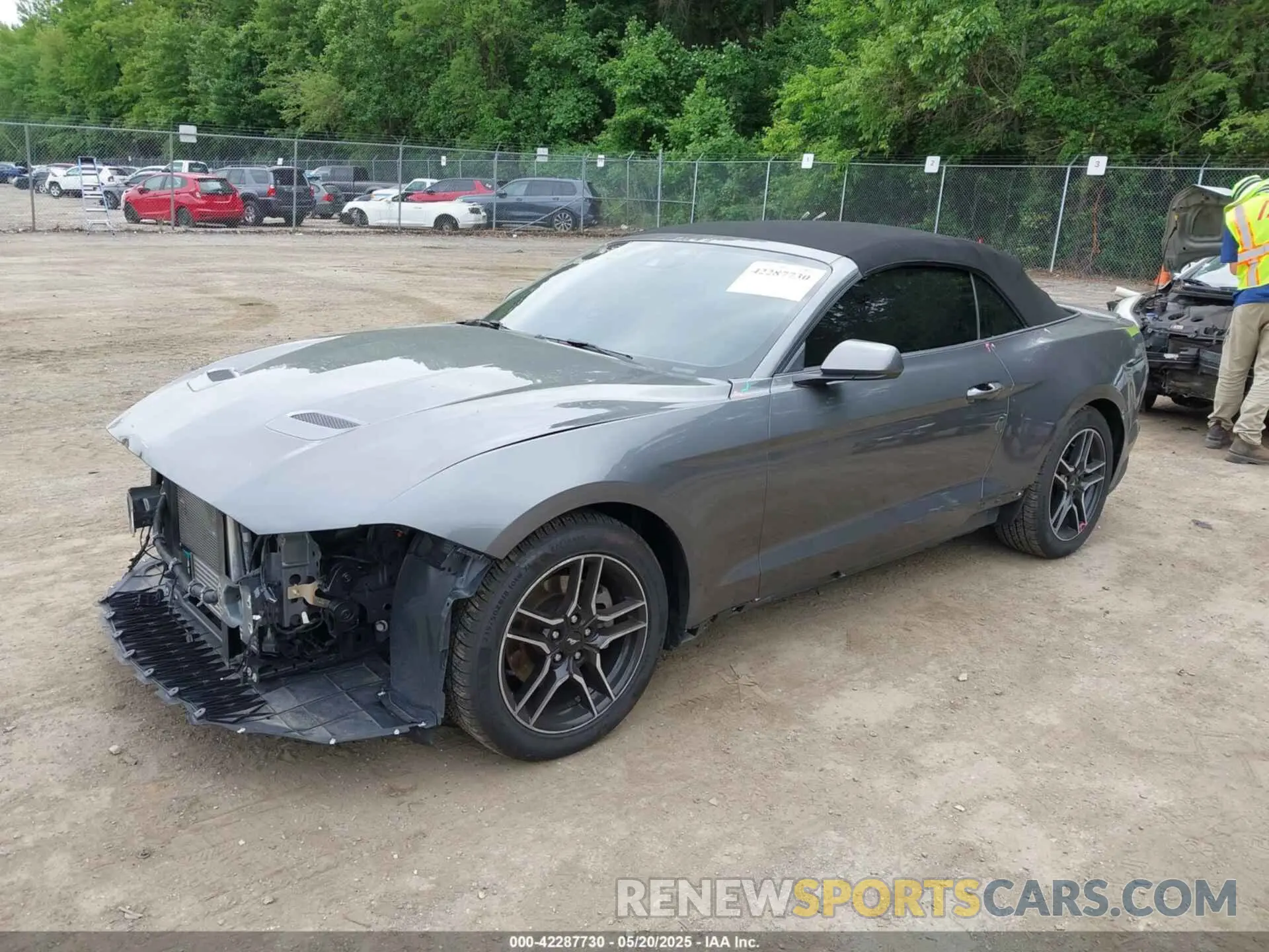 2 fotografías del automóvil dañado 1FATP8UH8N5106560 FORD MUSTANG 2022