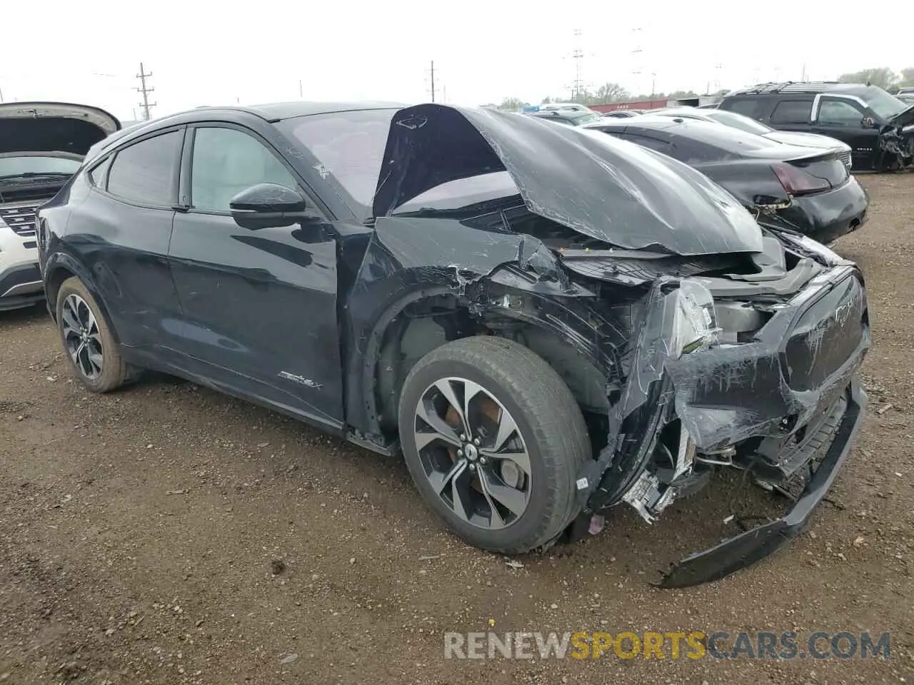 4 fotografías del automóvil dañado 3FMTK3SU6NMA23632 FORD MUSTANG 2022