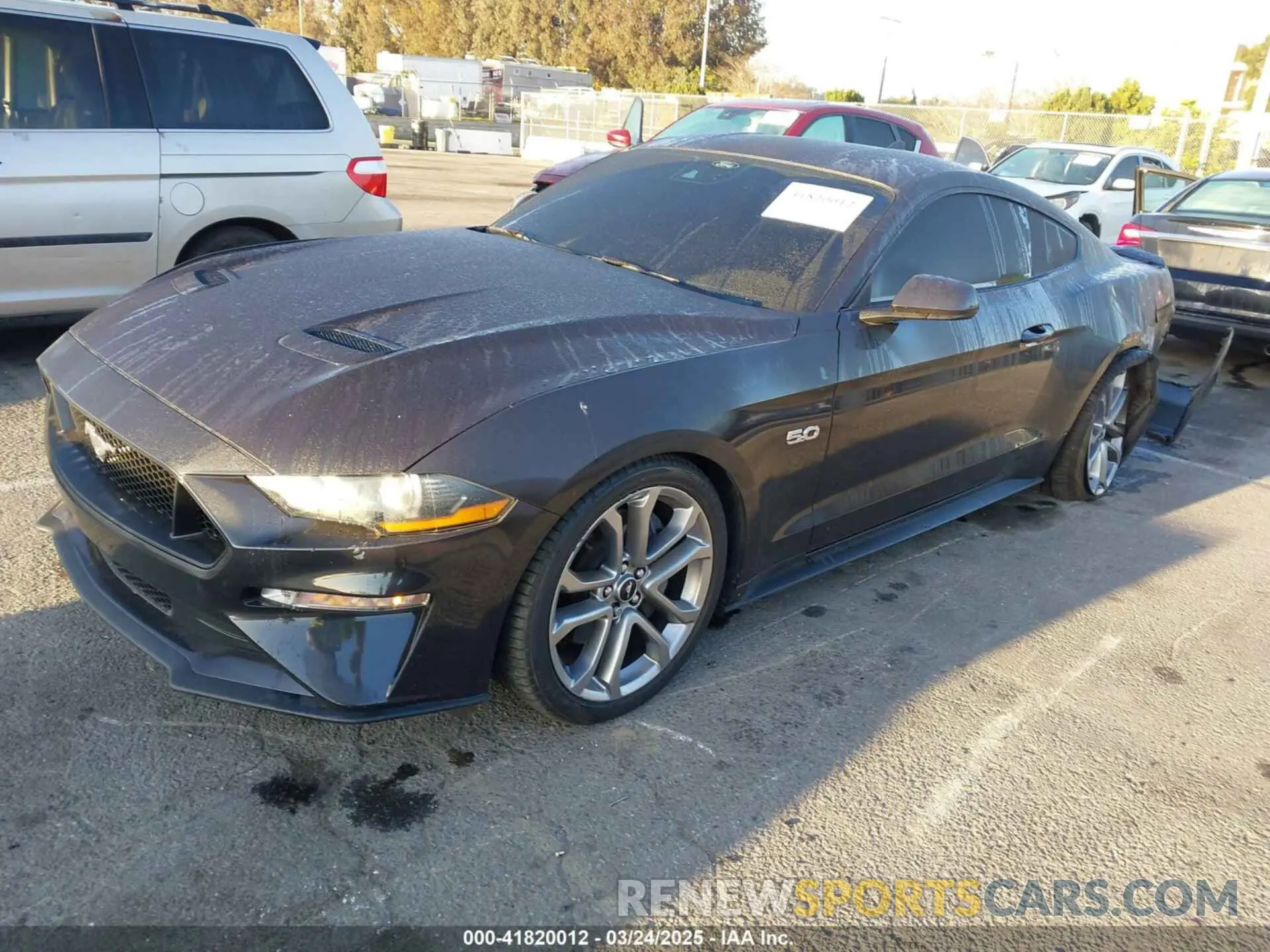 2 fotografías del automóvil dañado 1FA6P8CF3P5306777 FORD MUSTANG 2023