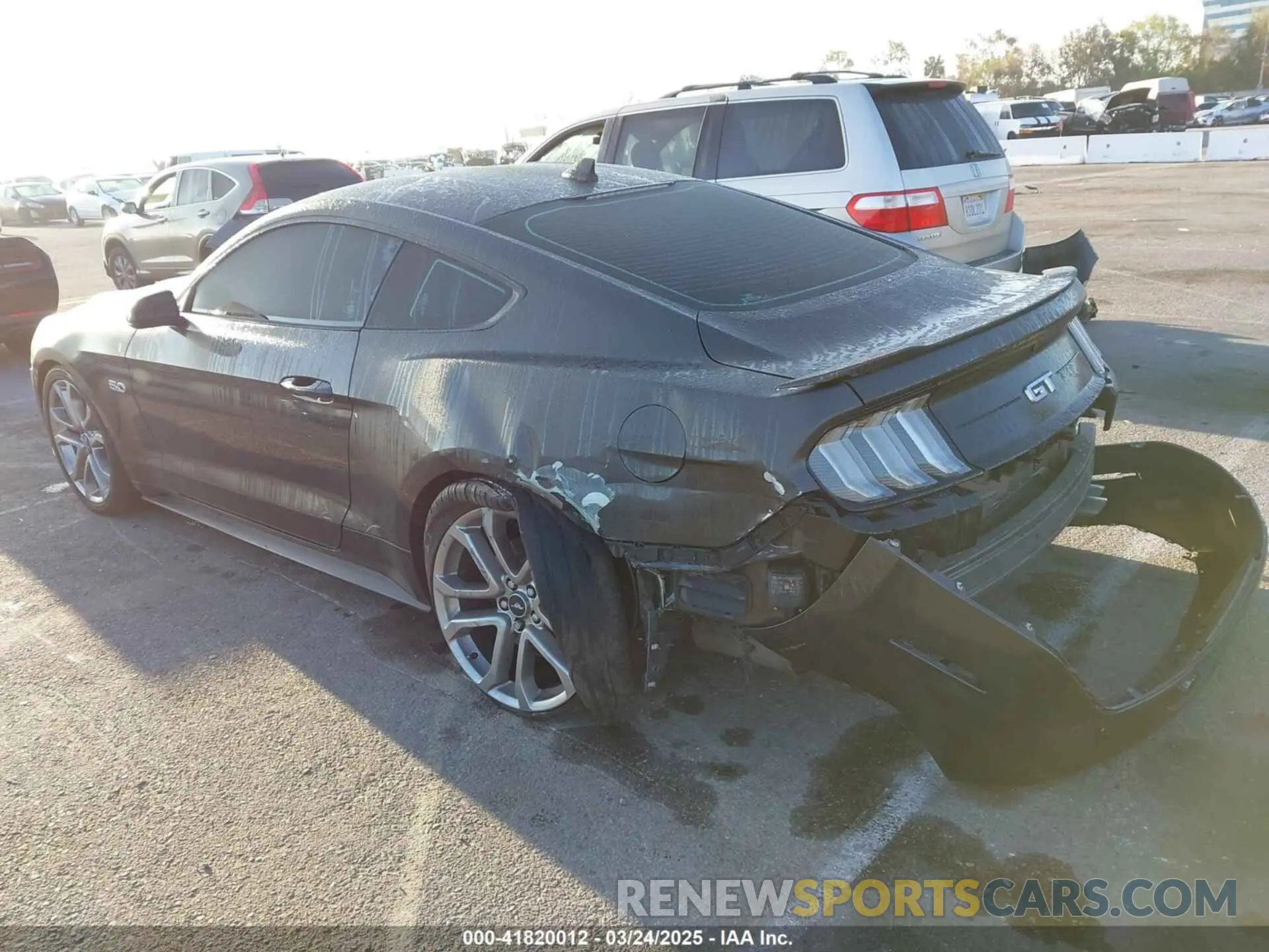 3 fotografías del automóvil dañado 1FA6P8CF3P5306777 FORD MUSTANG 2023