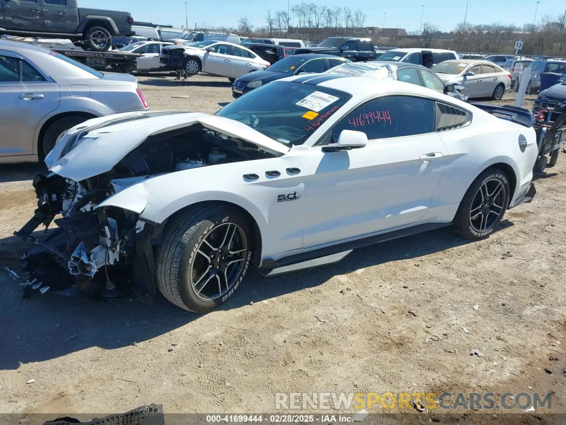 2 fotografías del automóvil dañado 1FA6P8CF6P5306711 FORD MUSTANG 2023