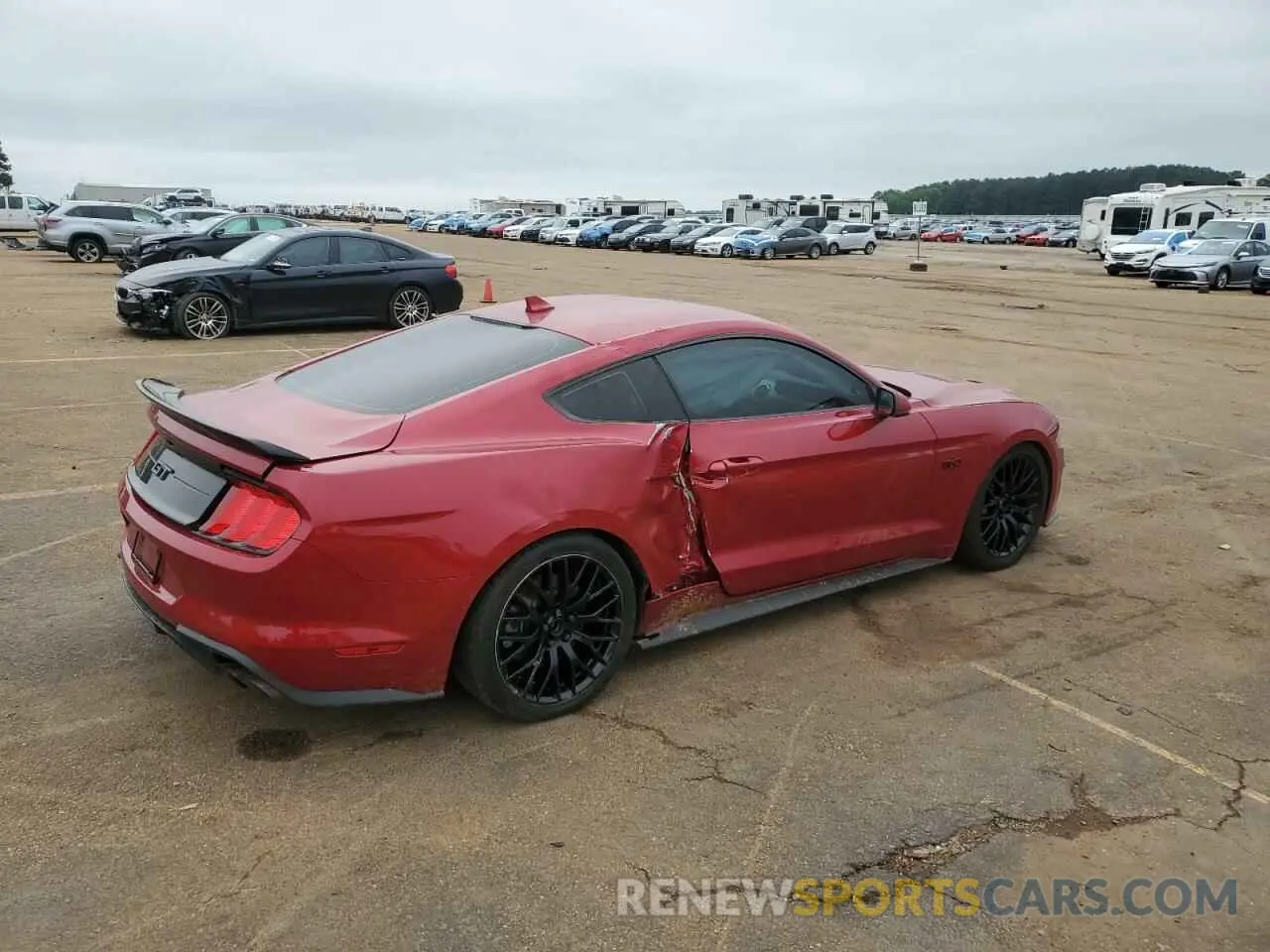 3 fotografías del automóvil dañado 1FA6P8CF8P5303261 FORD MUSTANG 2023