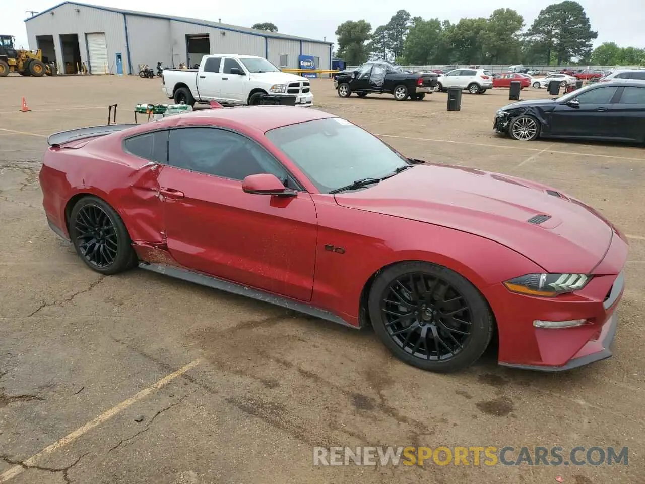 4 fotografías del automóvil dañado 1FA6P8CF8P5303261 FORD MUSTANG 2023