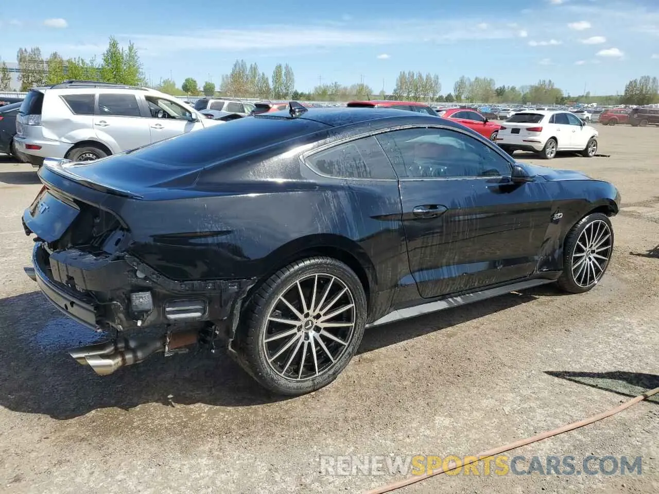 3 fotografías del automóvil dañado 1FA6P8CF9P5305892 FORD MUSTANG 2023