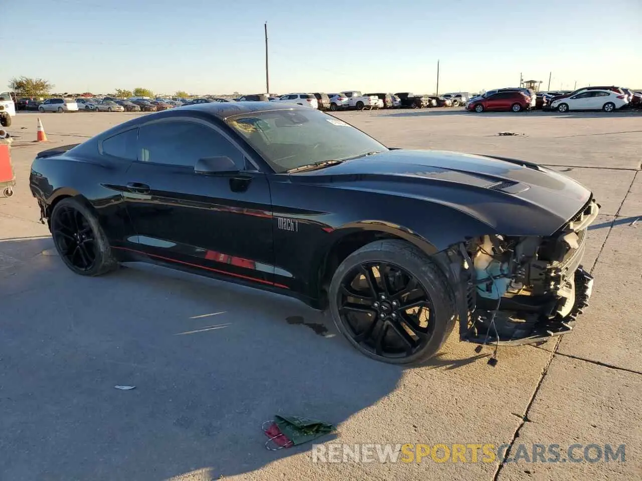 4 fotografías del automóvil dañado 1FA6P8R02P5501899 FORD MUSTANG 2023