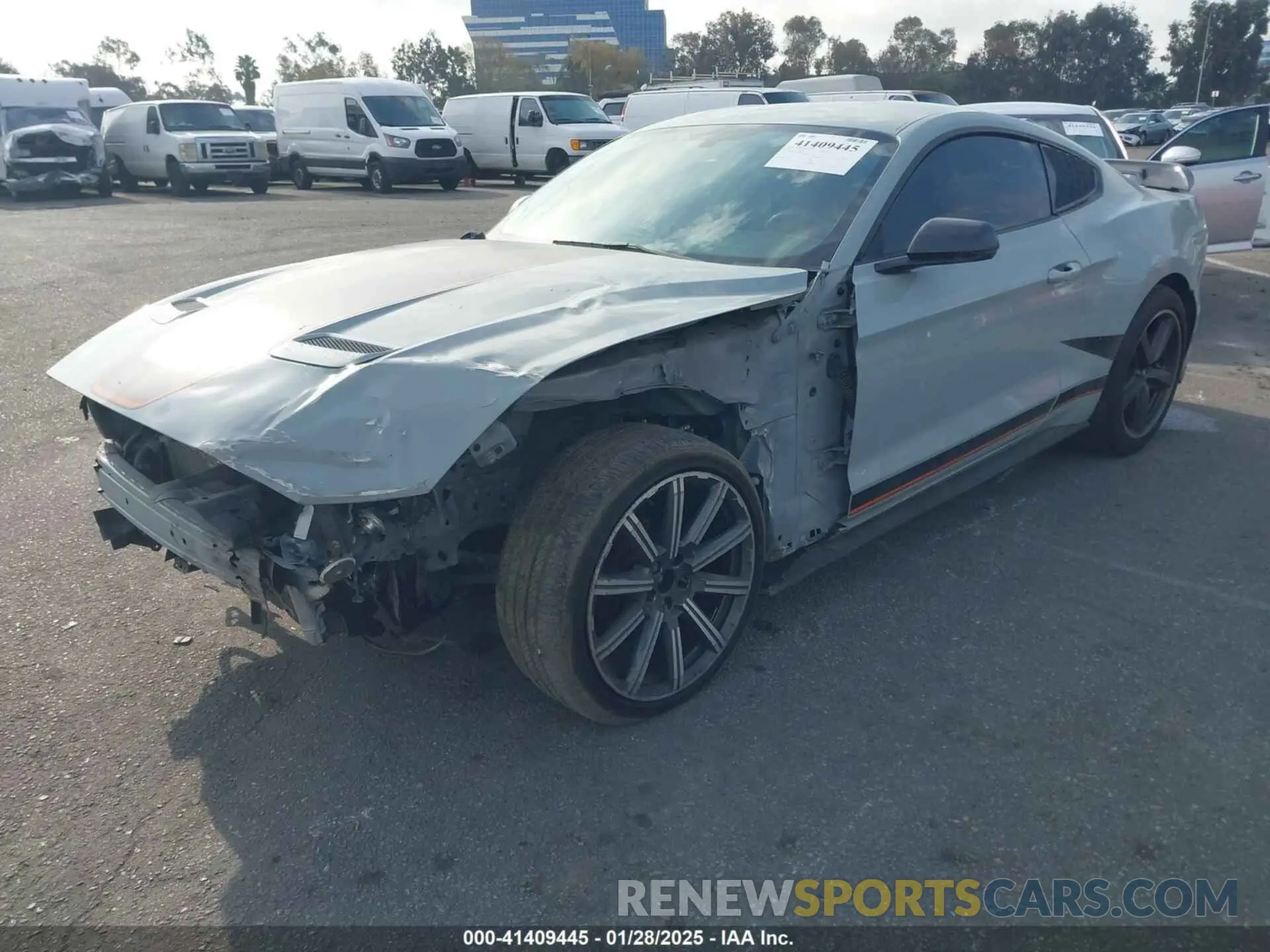 2 fotografías del automóvil dañado 1FA6P8R02P5502244 FORD MUSTANG 2023