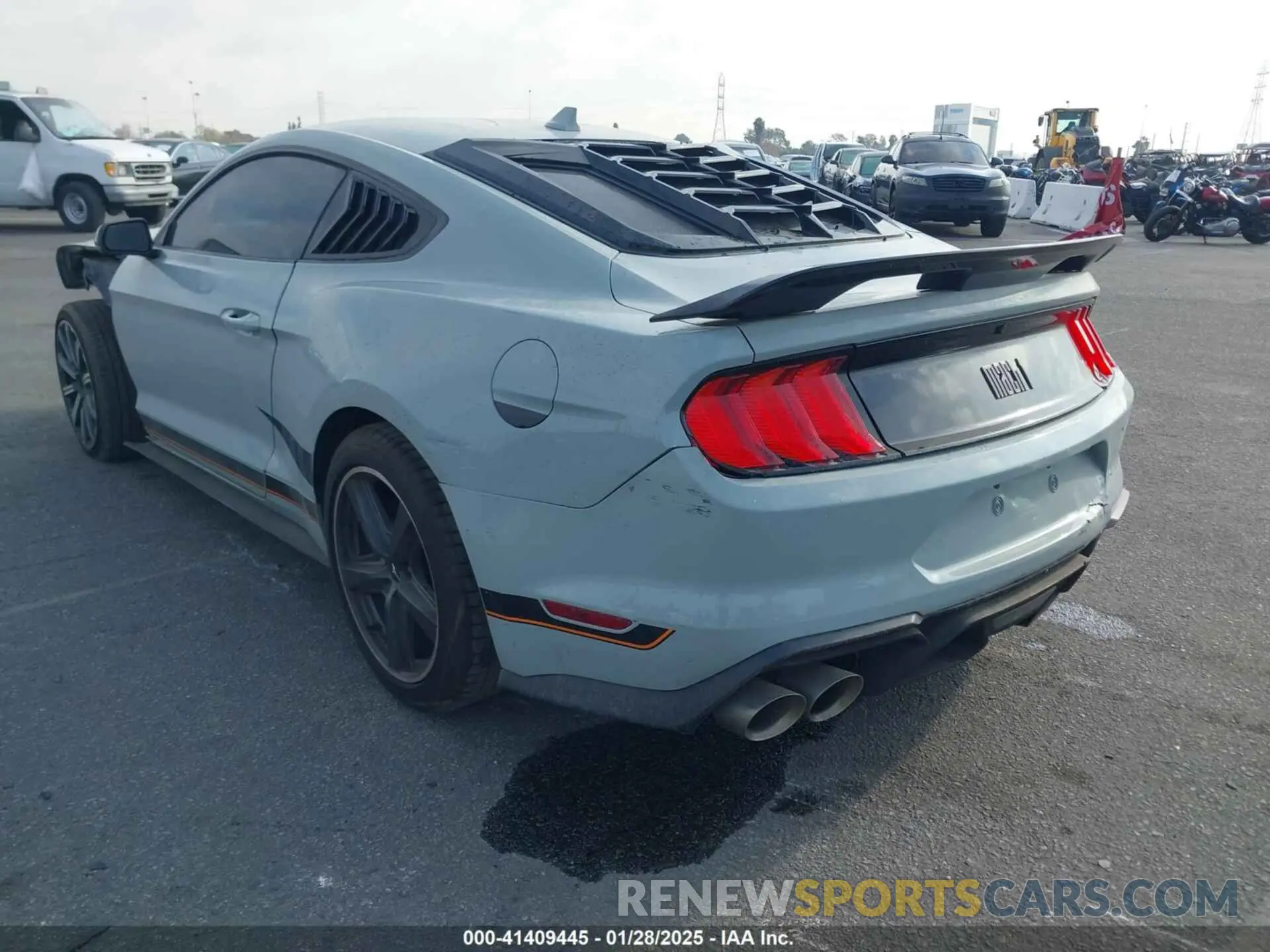 3 fotografías del automóvil dañado 1FA6P8R02P5502244 FORD MUSTANG 2023