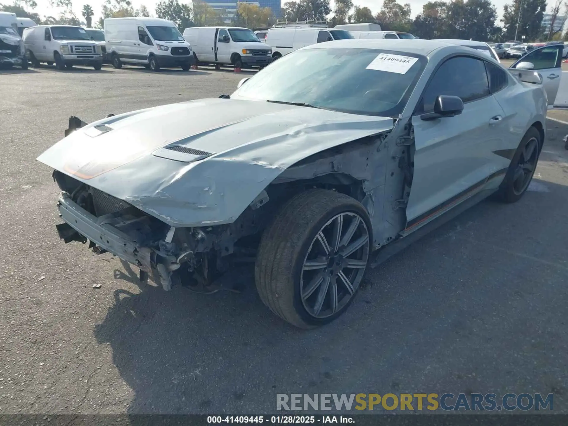 6 fotografías del automóvil dañado 1FA6P8R02P5502244 FORD MUSTANG 2023