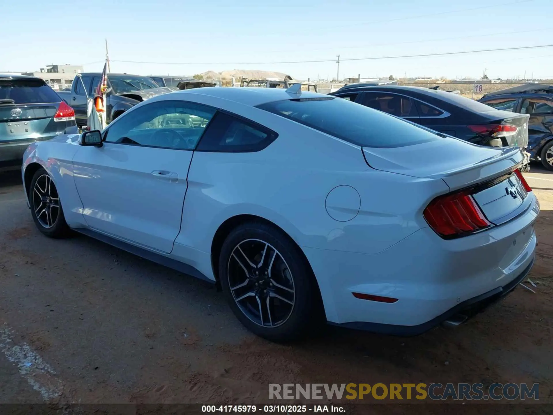 3 fotografías del automóvil dañado 1FA6P8TH2P5110671 FORD MUSTANG 2023