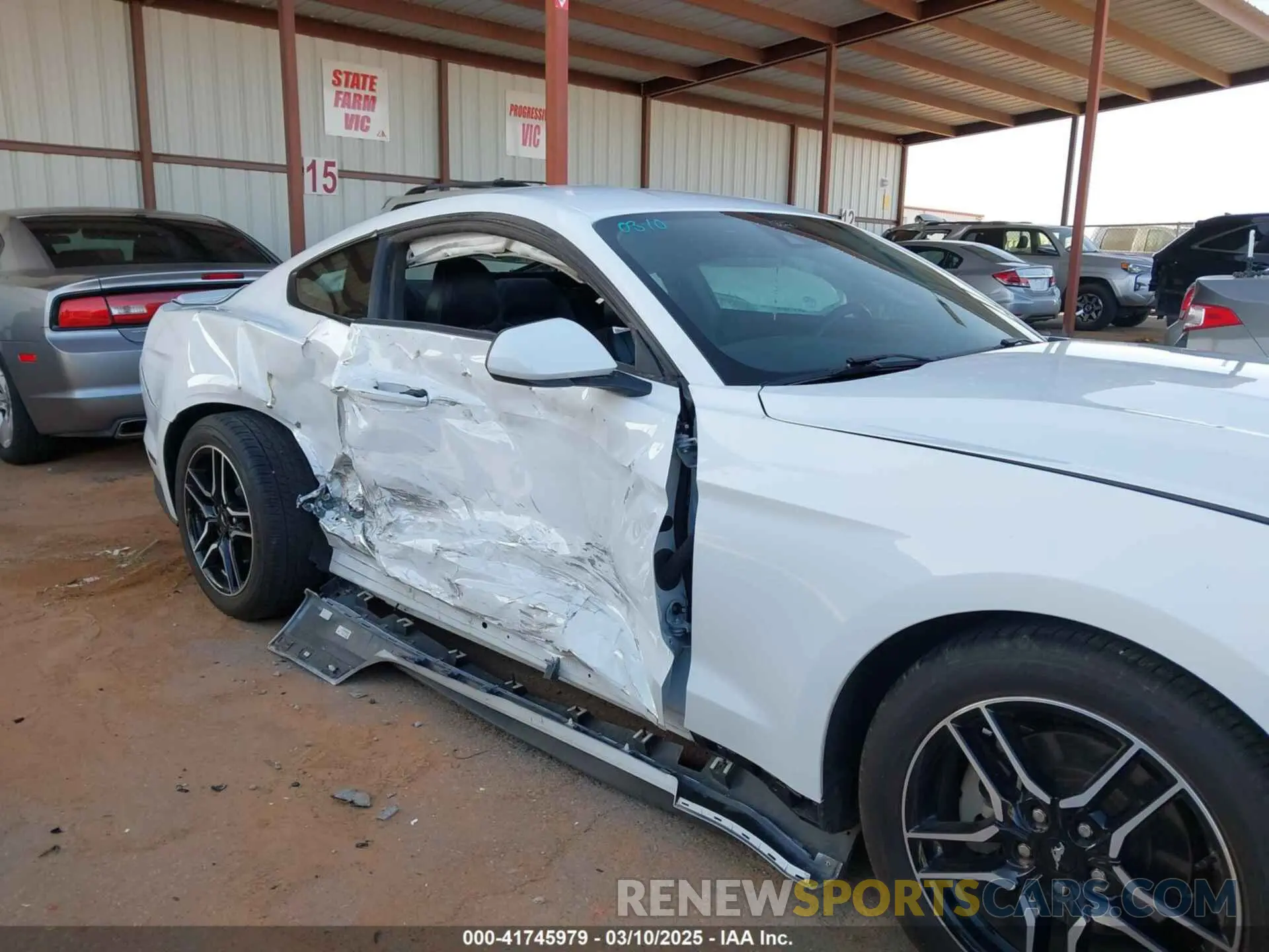 6 fotografías del automóvil dañado 1FA6P8TH2P5110671 FORD MUSTANG 2023