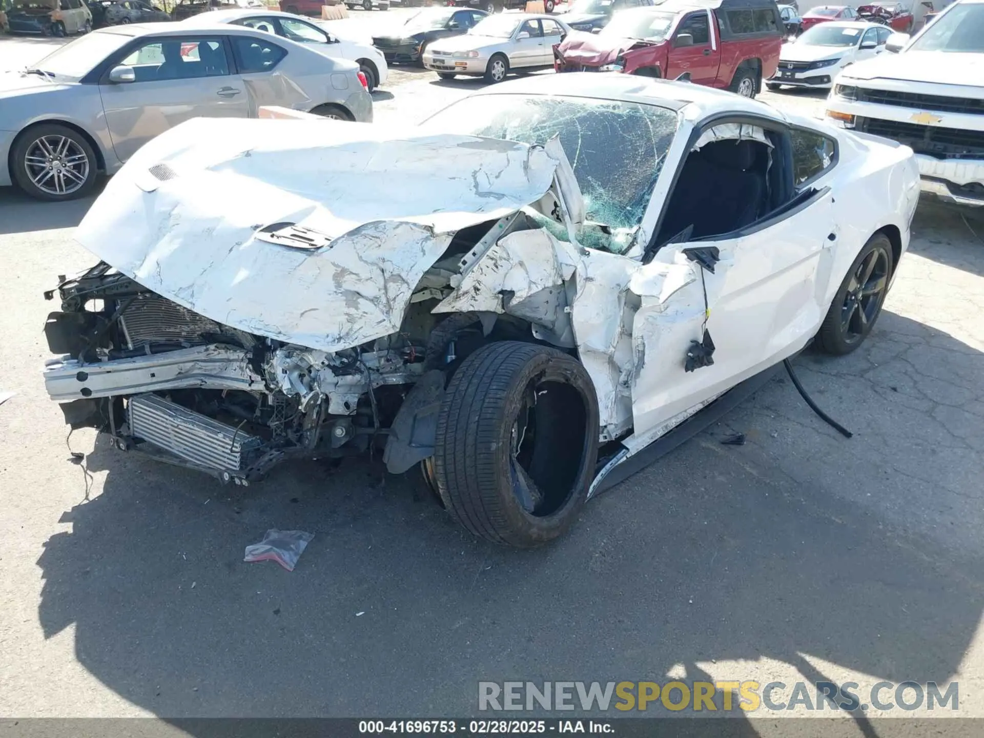 2 fotografías del automóvil dañado 1FA6P8THXP5101393 FORD MUSTANG 2023