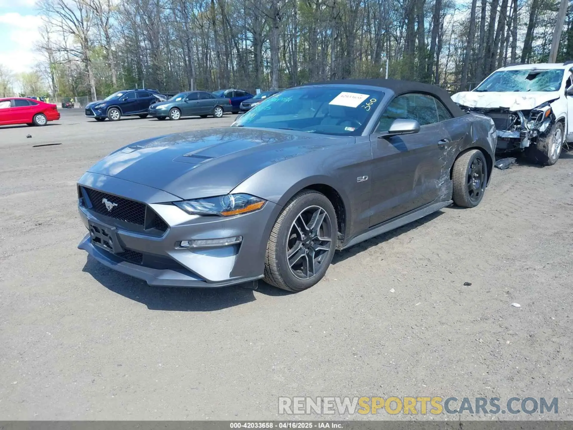 2 fotografías del automóvil dañado 1FATP8FF9P5104802 FORD MUSTANG 2023