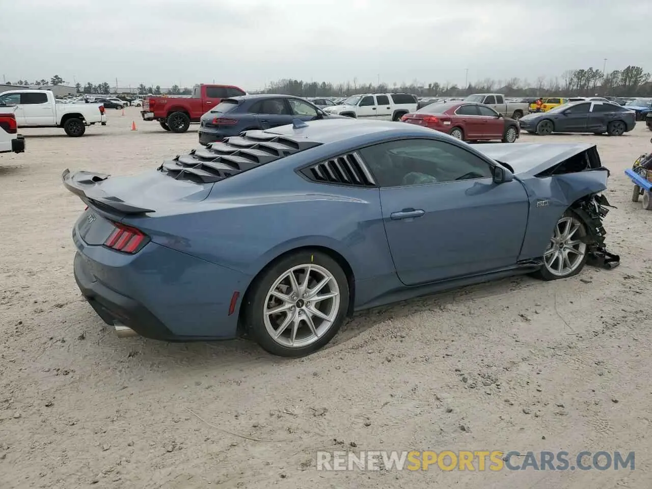 3 fotografías del automóvil dañado 1FA6P8CF2R5412060 FORD MUSTANG 2024
