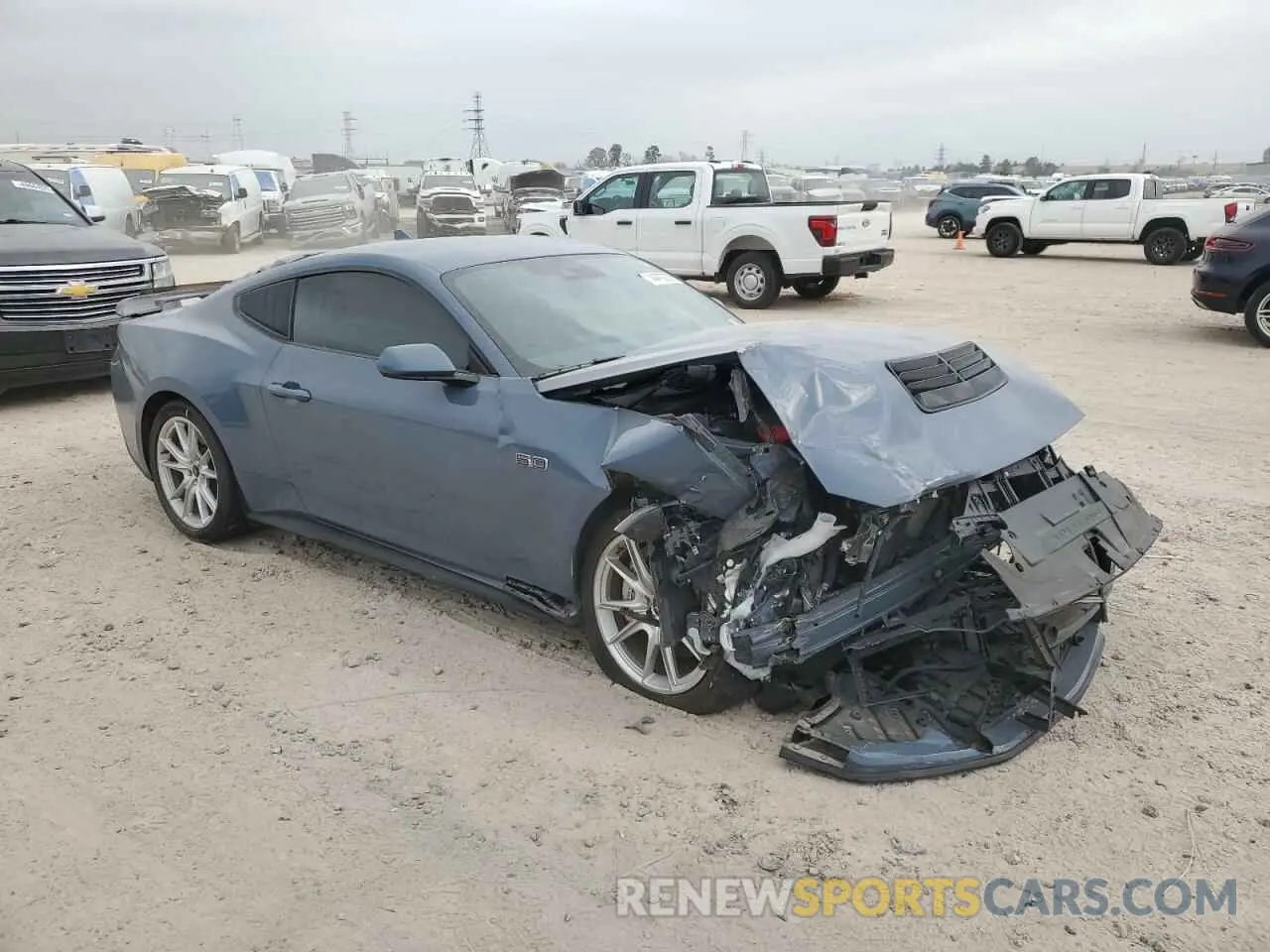4 fotografías del automóvil dañado 1FA6P8CF2R5412060 FORD MUSTANG 2024