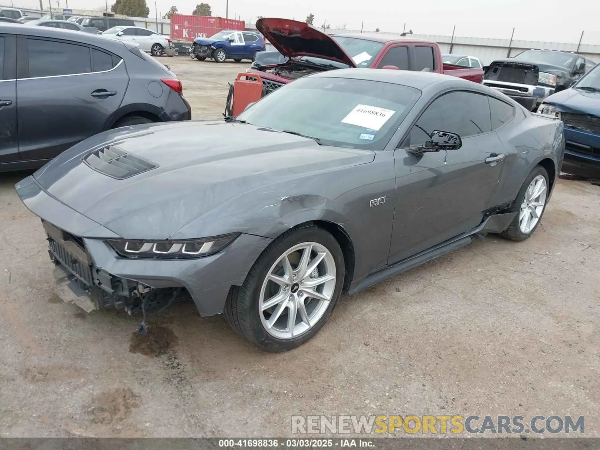 2 fotografías del automóvil dañado 1FA6P8CF4R5420368 FORD MUSTANG 2024