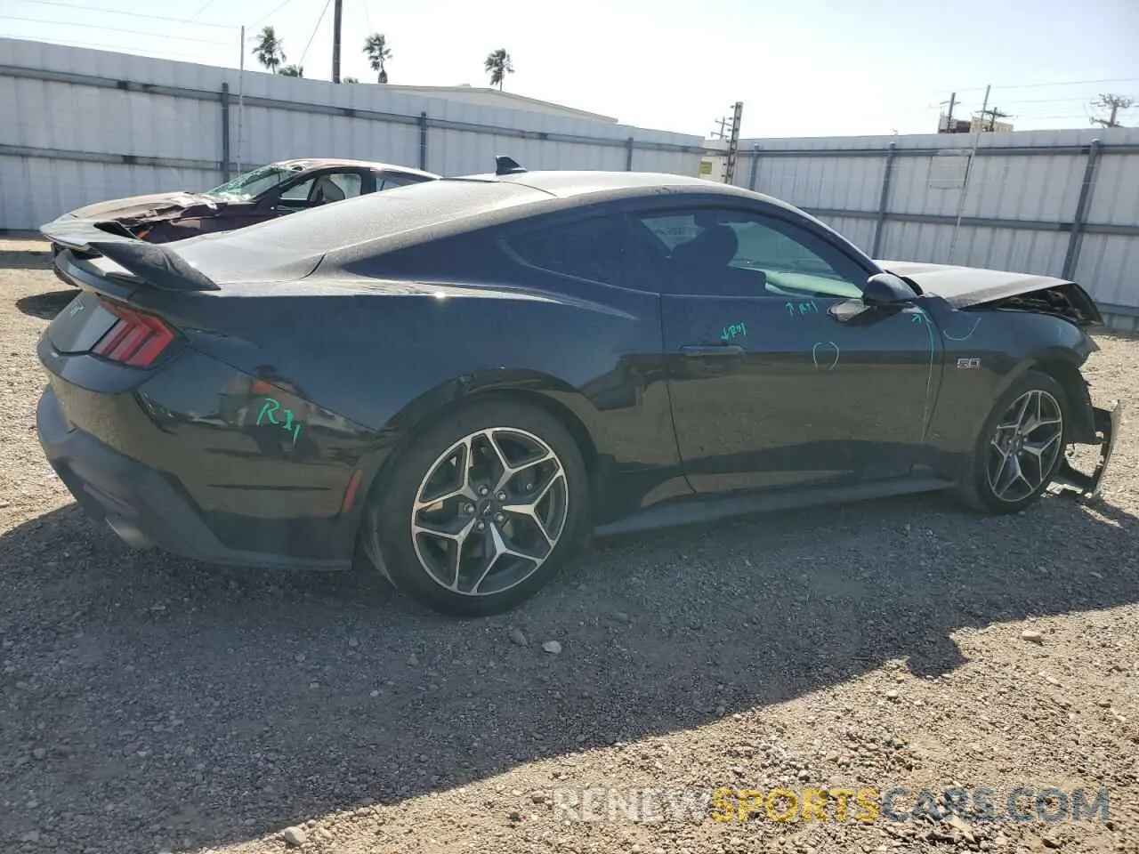 3 fotografías del automóvil dañado 1FA6P8CF5R5402929 FORD MUSTANG 2024
