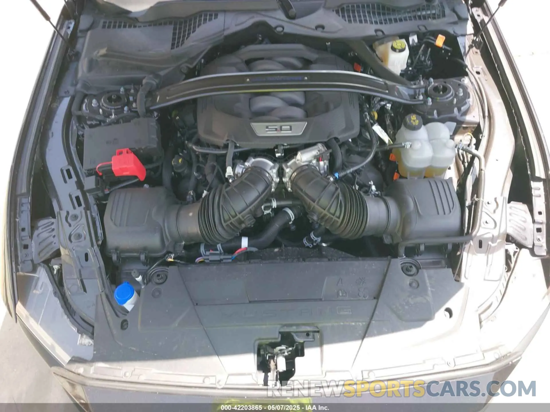 10 fotografías del automóvil dañado 1FA6P8R03R5506838 FORD MUSTANG 2024
