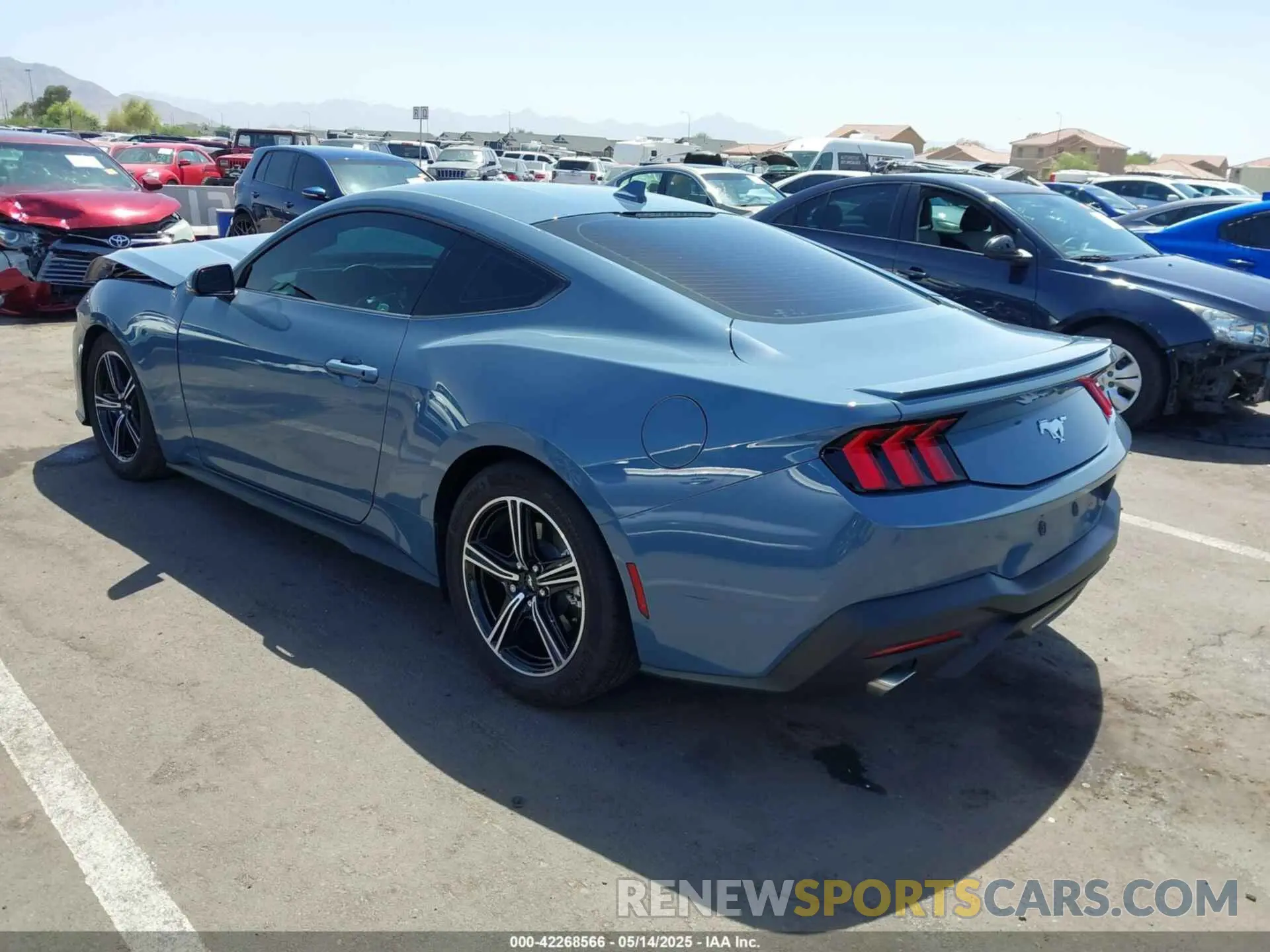 3 fotografías del automóvil dañado 1FA6P8THXR5140195 FORD MUSTANG 2024