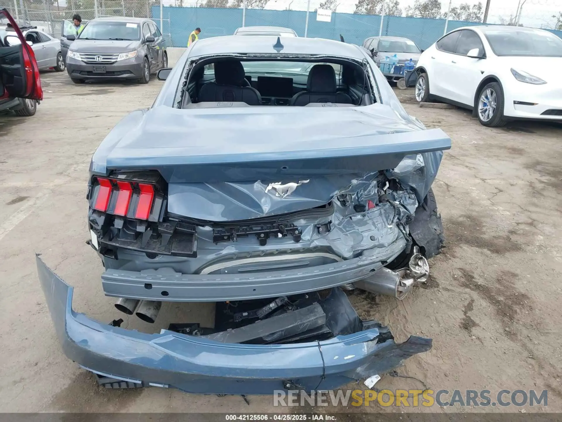 15 fotografías del automóvil dañado 1FA6P8TH8S5101594 FORD MUSTANG 2025