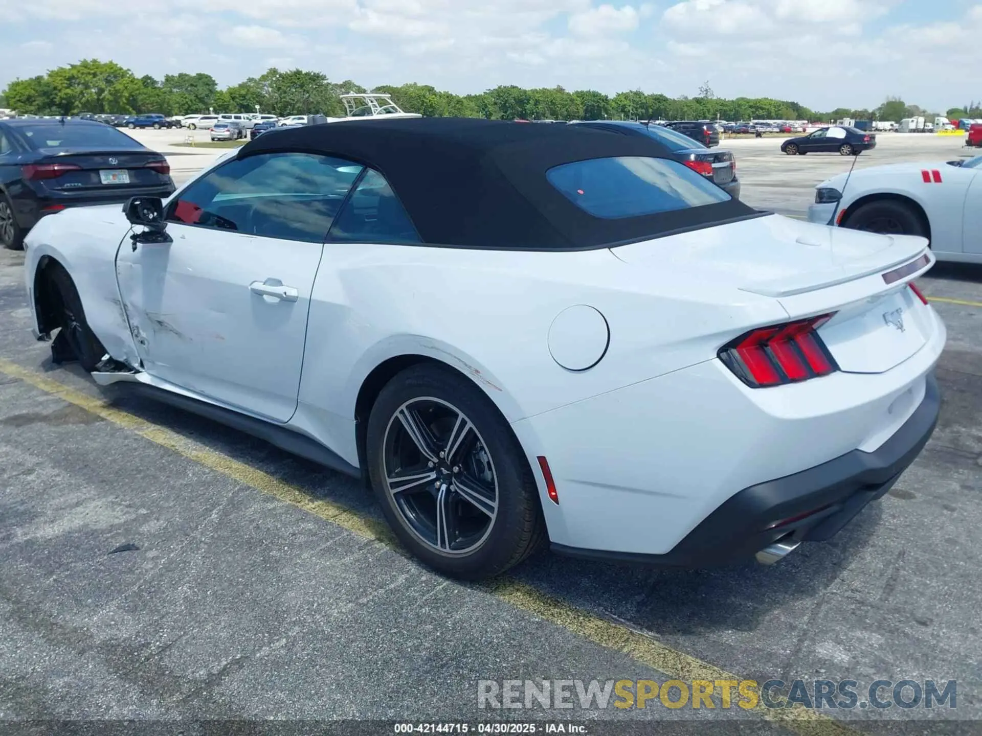 3 fotografías del automóvil dañado 1FAGP8UH4S5105984 FORD MUSTANG 2025
