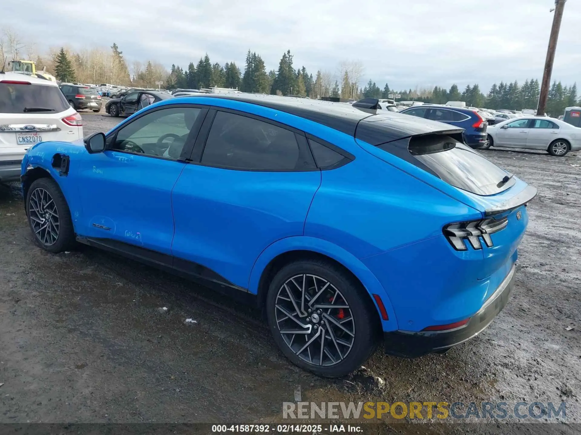 3 fotografías del automóvil dañado 3FMTK4SX2NMA46499 FORD MUSTANG MACH-E 2022