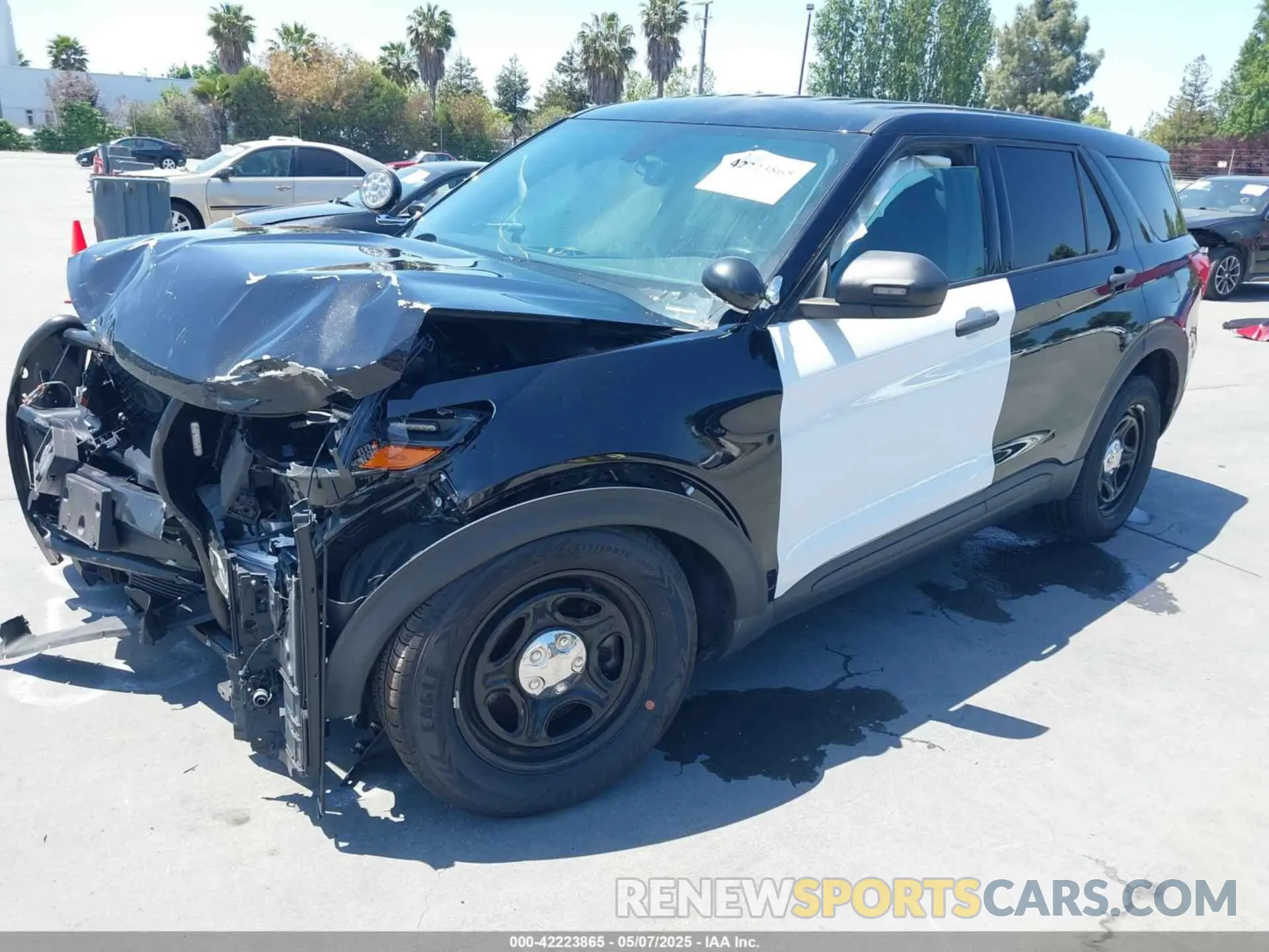 2 fotografías del automóvil dañado 1FM5K8AB6LGA19058 FORD POLICE INTERCEPTOR 2020