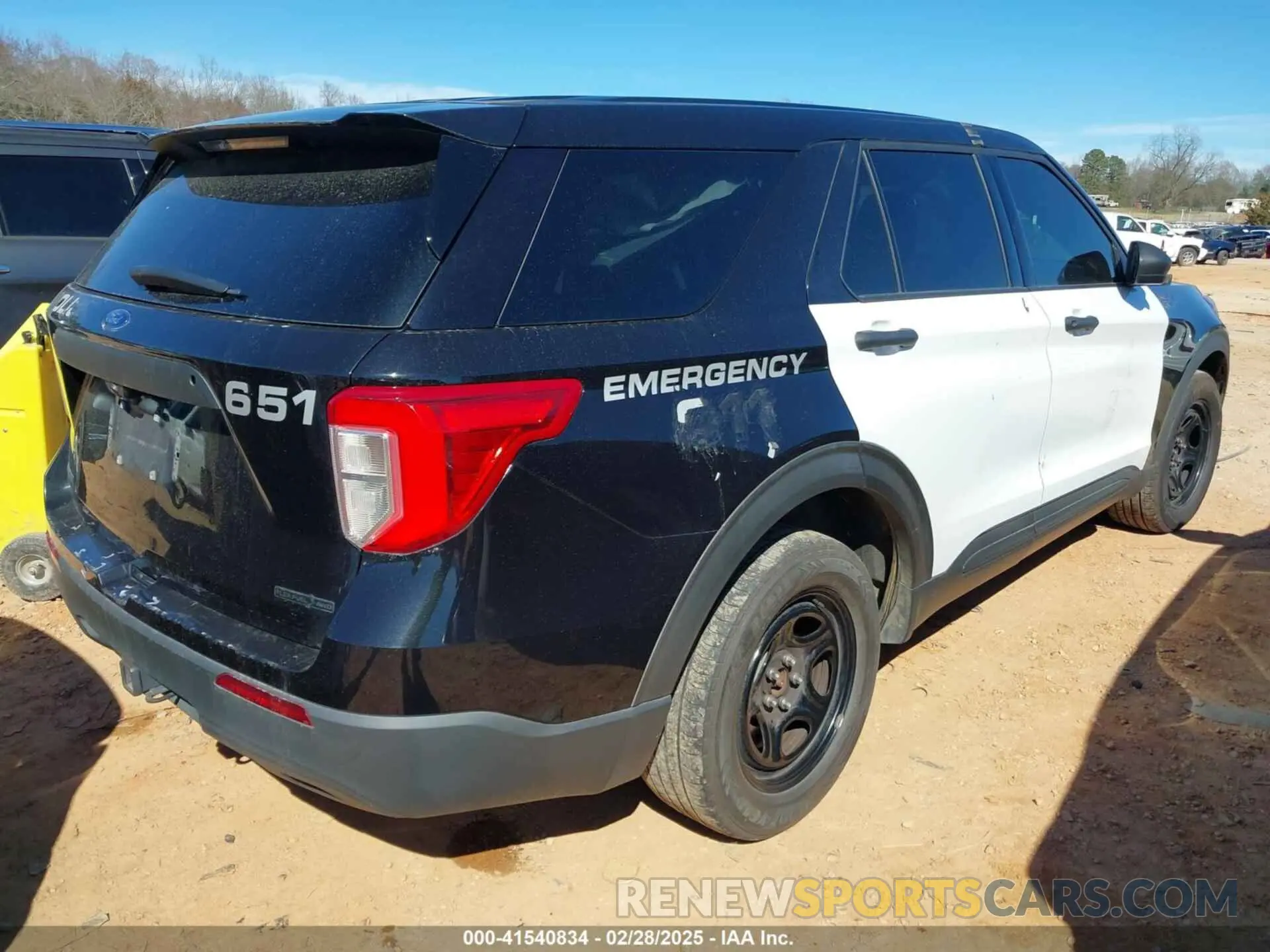 4 fotografías del automóvil dañado 1FM5K8ABXLGB84661 FORD POLICE INTERCEPTOR 2020